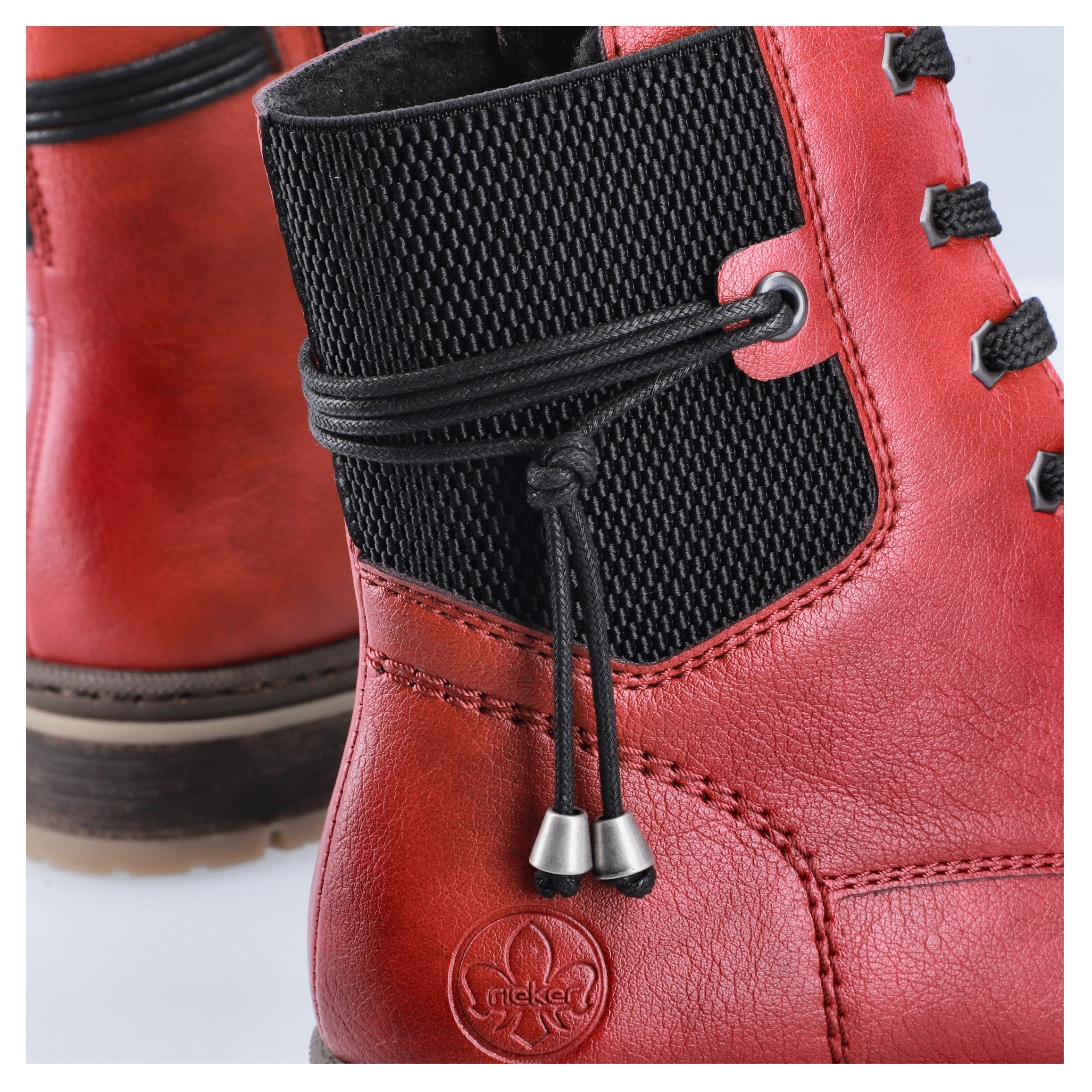 Rieker Winterstiefelette, Schnürboots, Stiefelette, Blockabsatz, mit Warmfutter