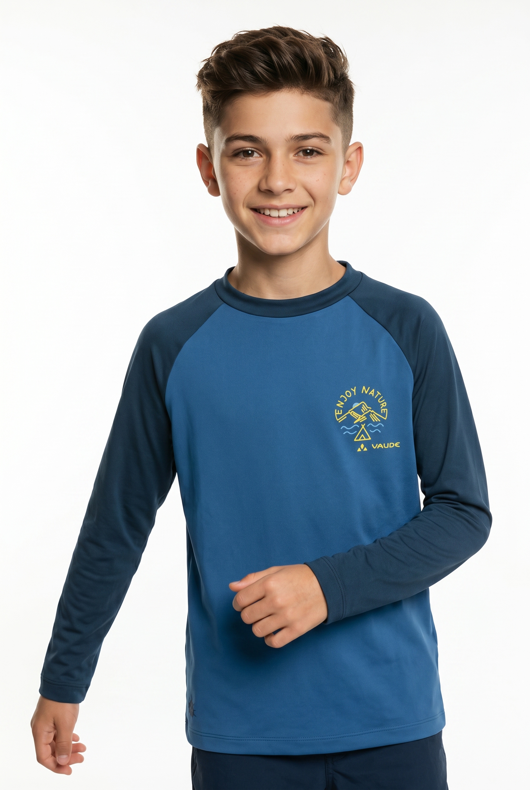 VAUDE T-Shirt "Kids Solaro LS T-Shirt III" für Kinder, Langarm, hoher UV-Schutz, elastisches Material