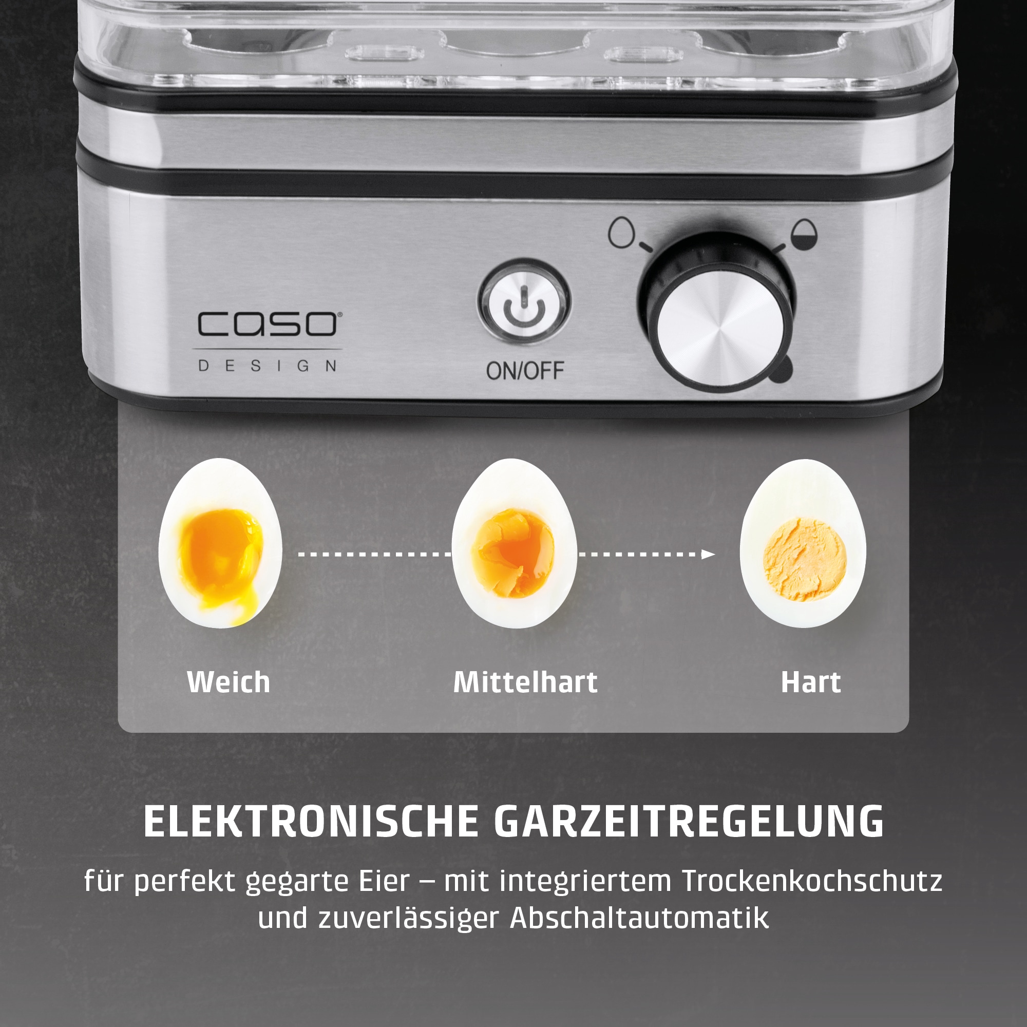 Caso Eierkocher »E9« für 8 Stk. Eier 400 W