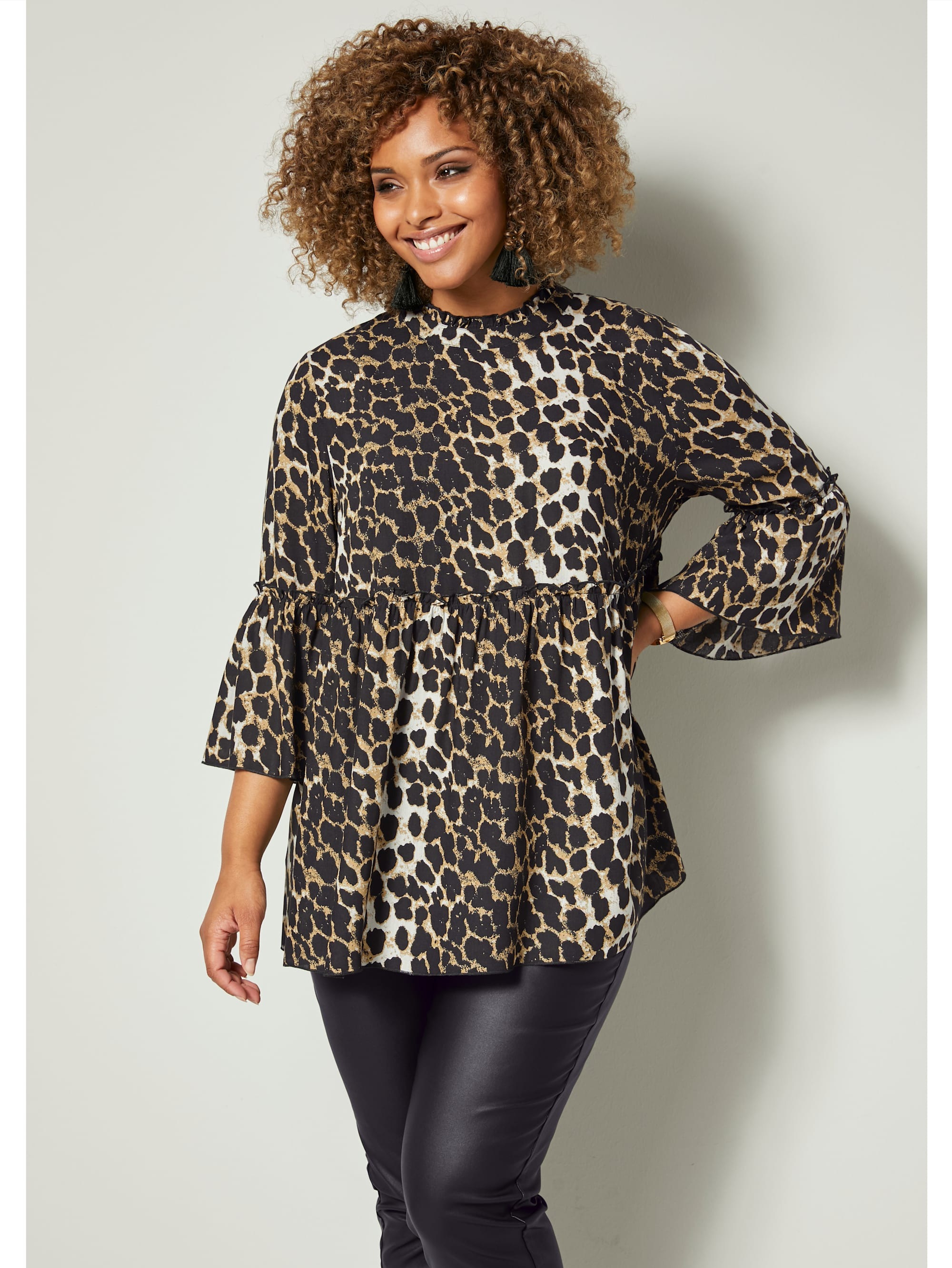 Angel of Style by HAPPYsize Schlupfbluse mit Volants für kaufen | BAUR