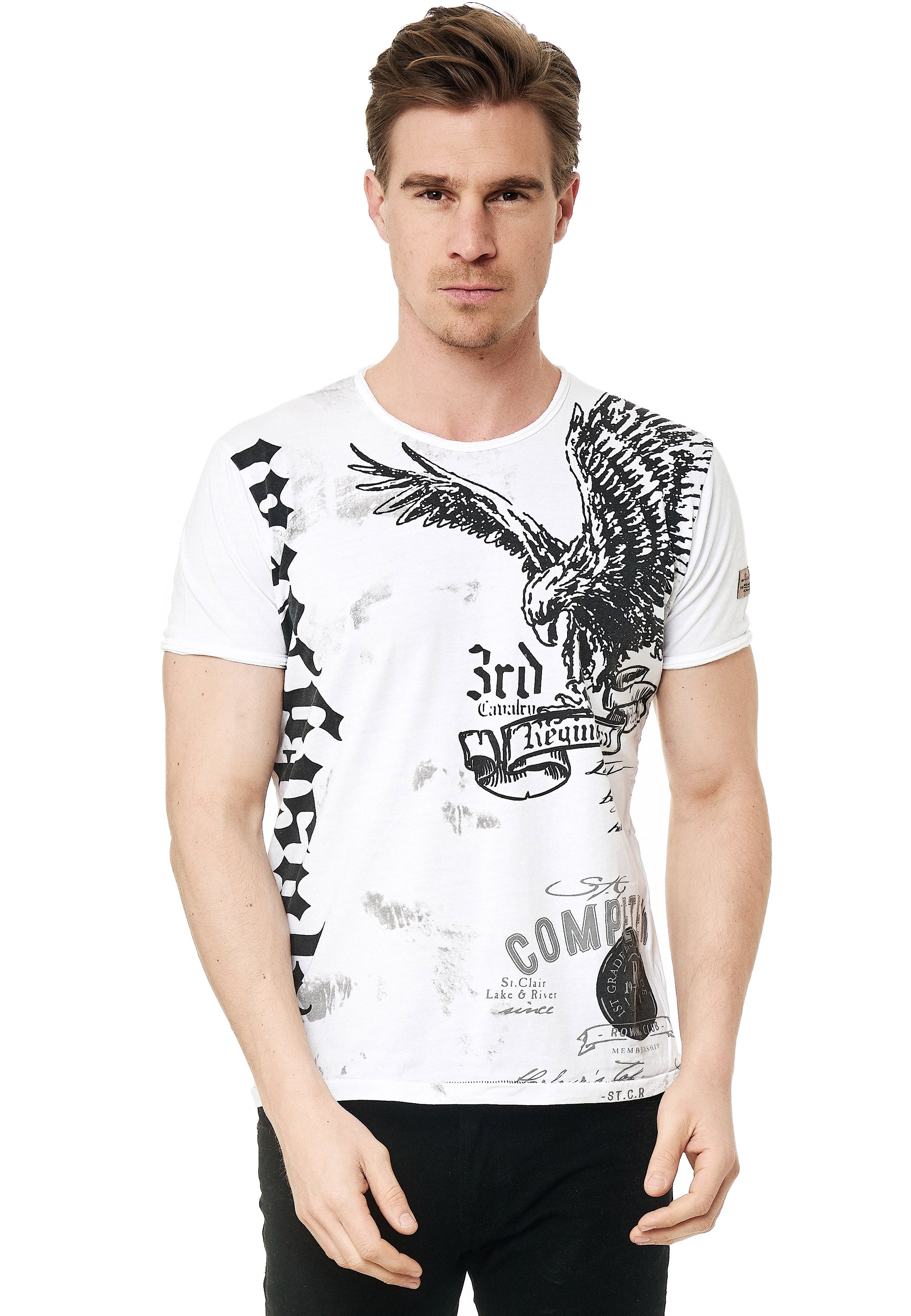 T-Shirt, mit Adler-Print