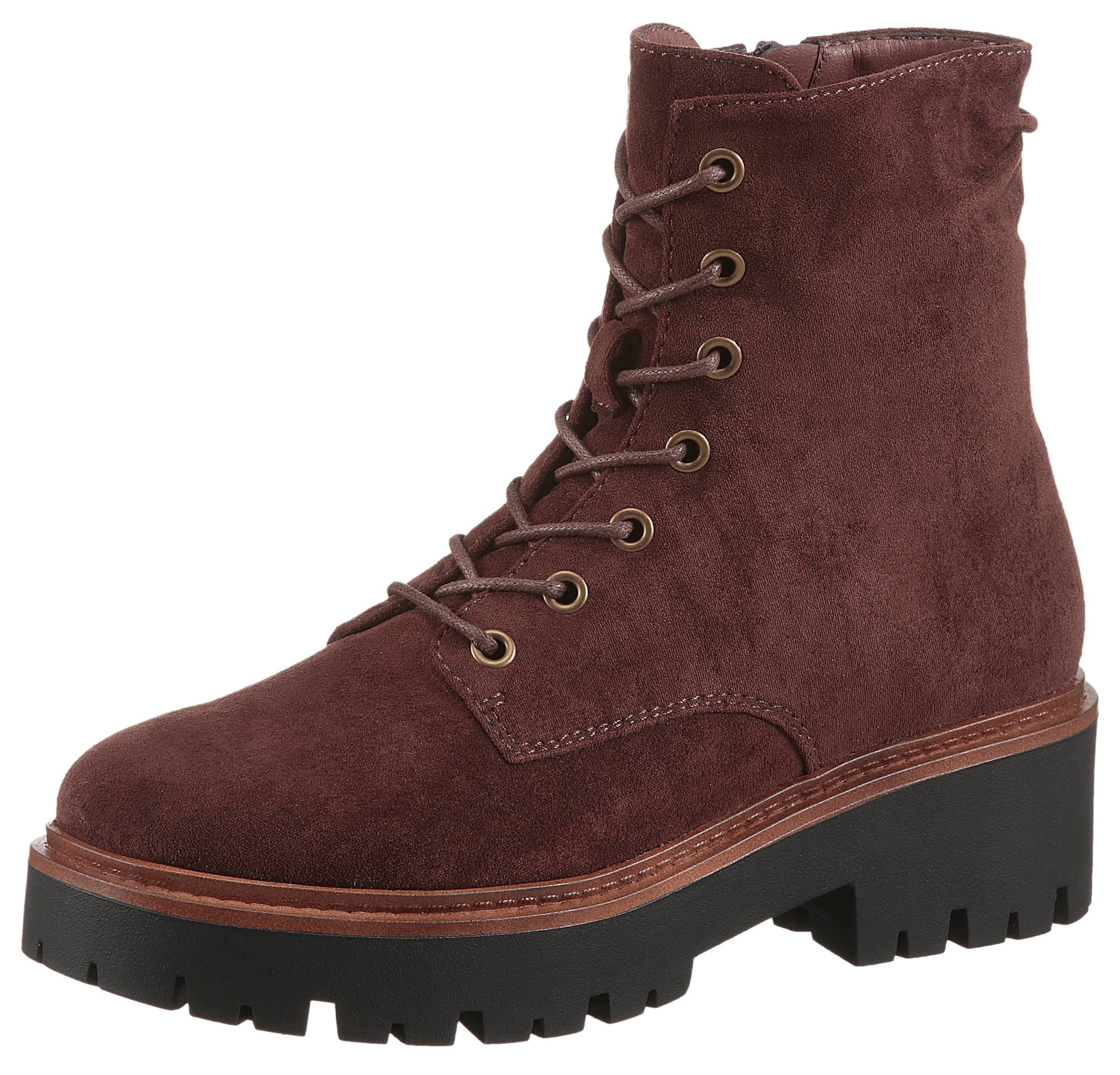 Aniston SHOES Schnürboots, Stiefelette, Schnürboots, Blockabsatz - NEUE KOLLEKTION