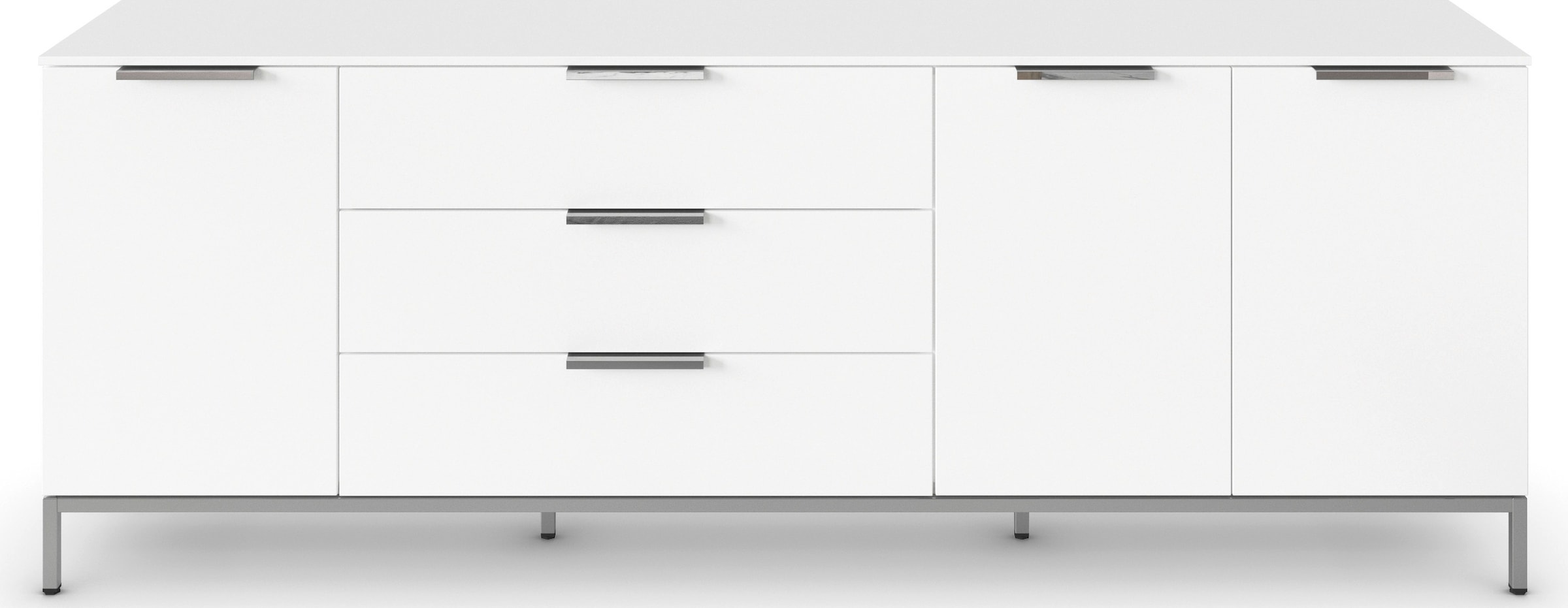 rauch Kombikommode »Kommode Türkommode Sideboard Kombikommode FLIPP«, (Breite 200 cm mit 2 Einlegeböden), 3-türig mit 3 Schubladen und Soft-Close-Funktion