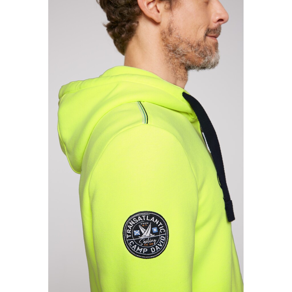 CAMP DAVID Kapuzensweatjacke