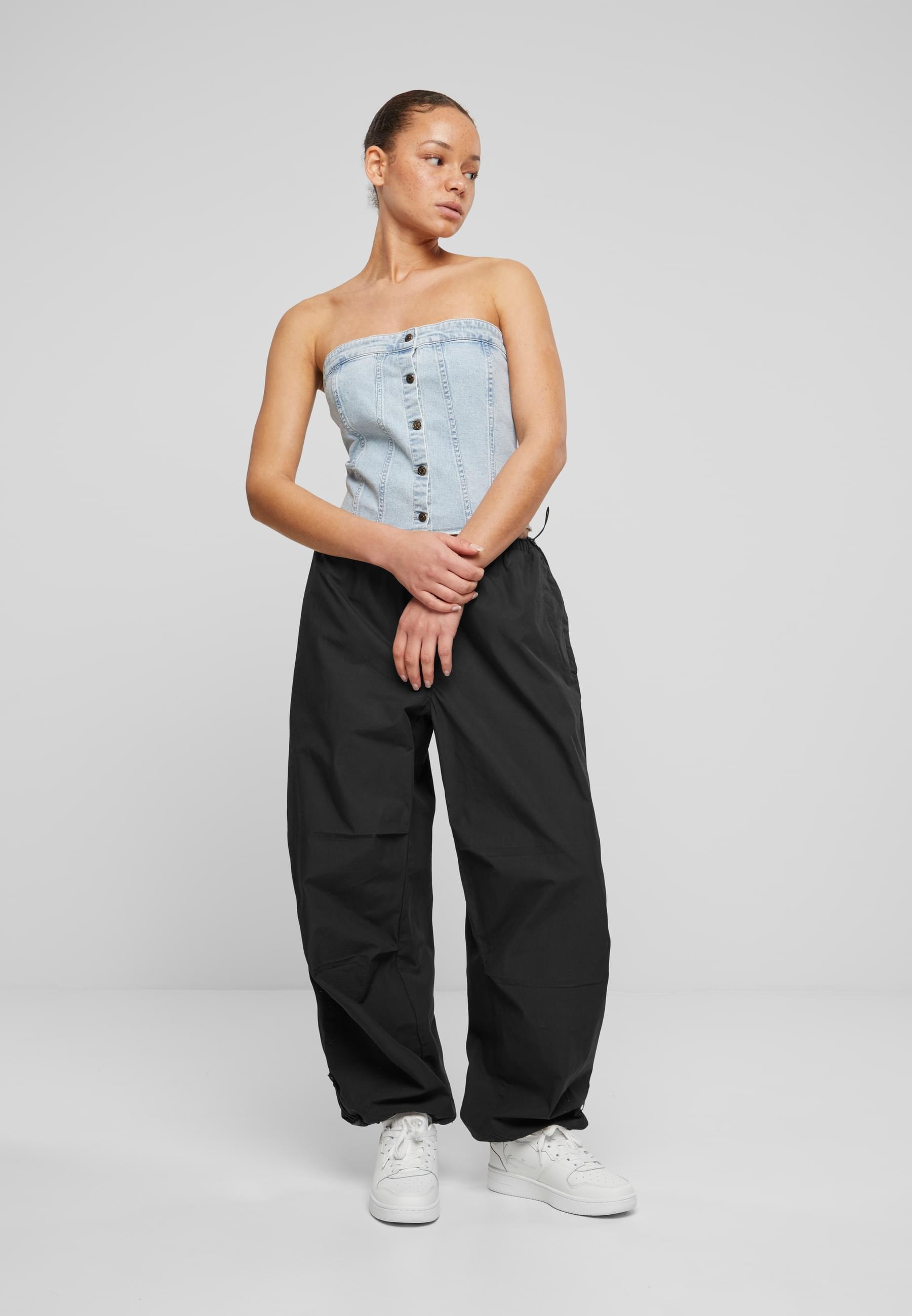 Karl Kani T-Shirt »Karl Kani Damen KW242-025-1 Karl Kani OG Washed Corset Top«, (1 tlg.)