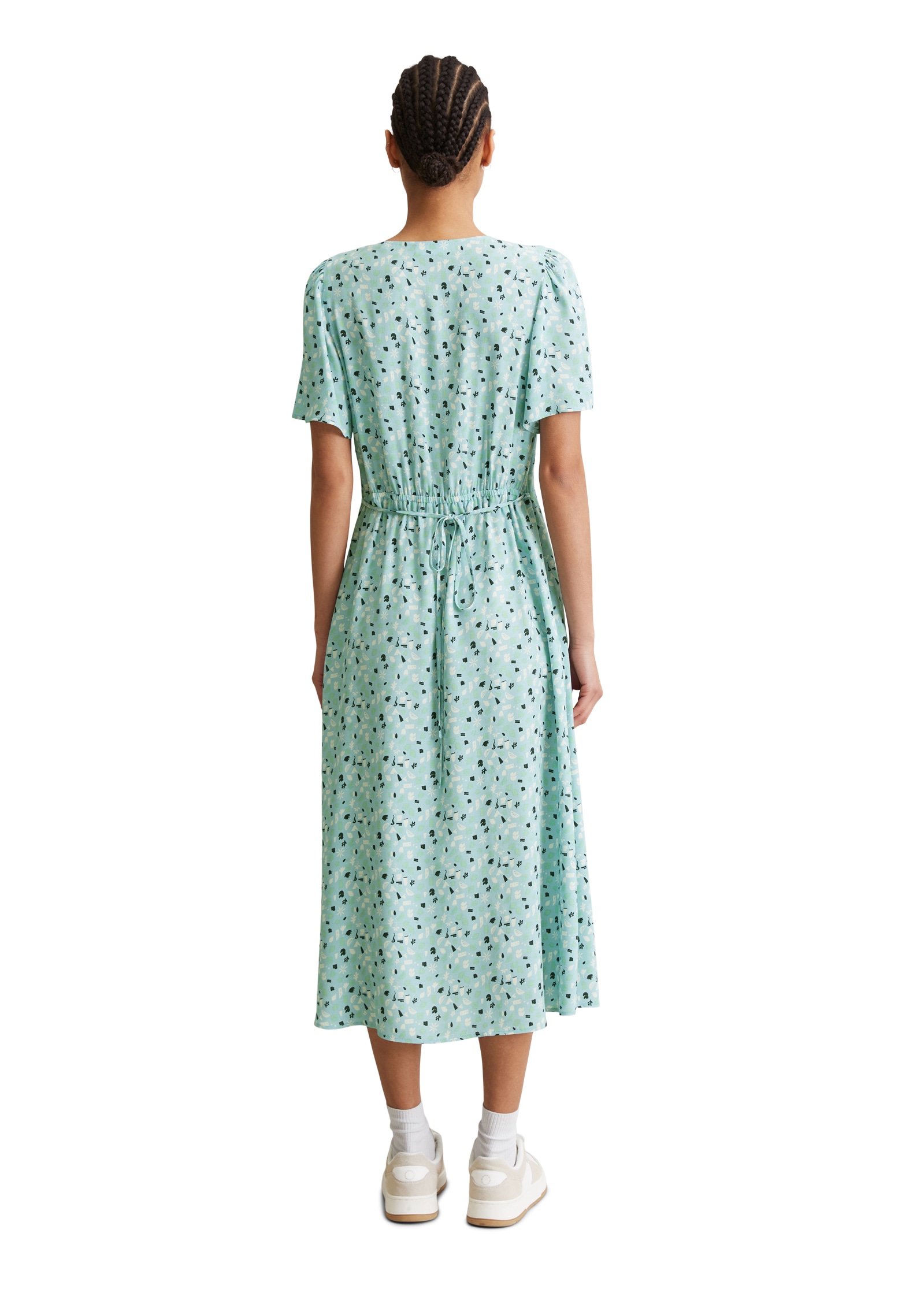 Marc O'Polo DENIM Sommerkleid, mit elastischer Taille und Allover-Print