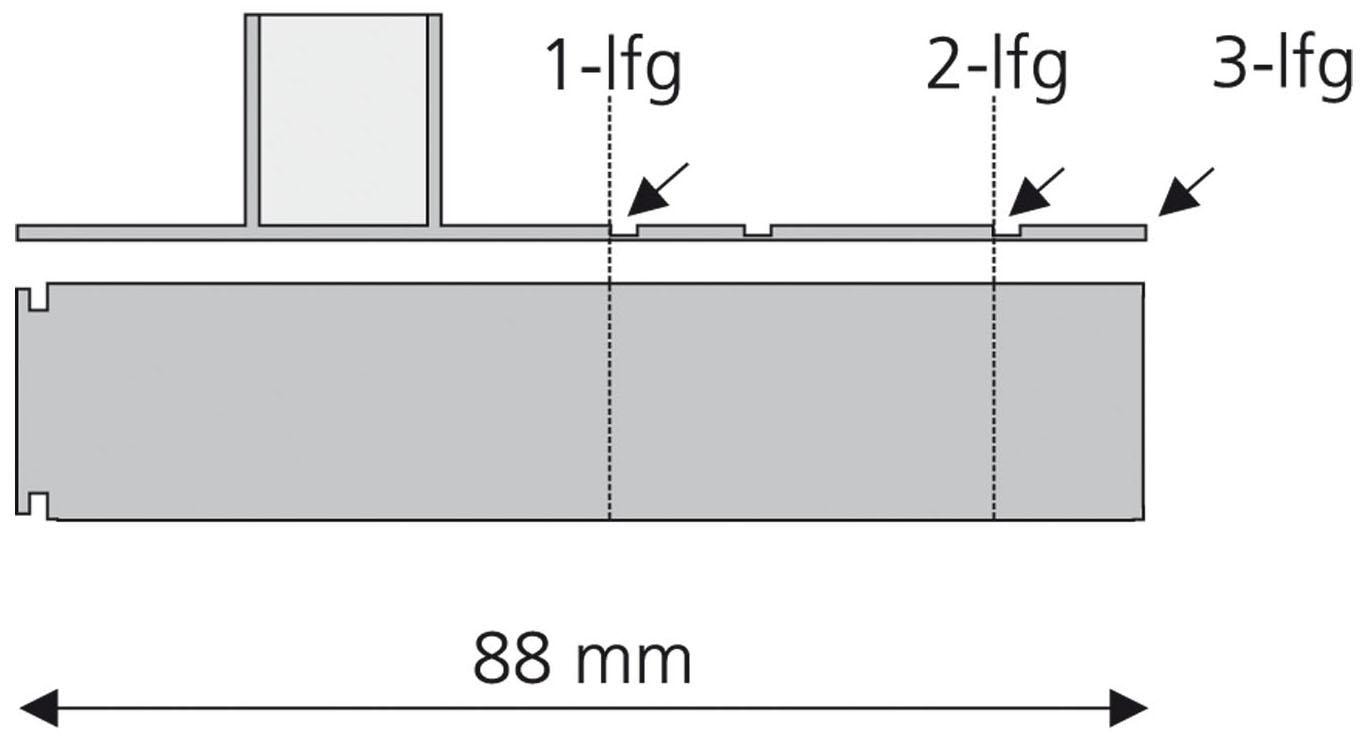 Liedeco Sichtschutzbefestigungen Zubehör-Set »Seitendeckel«, (2 St.)