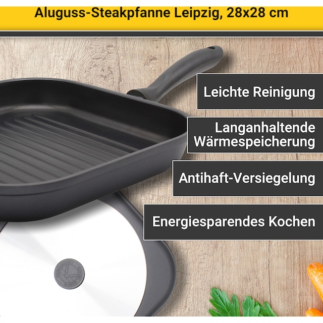 Krüger Steakpfanne »Leipzig«, Aluminiumguss, (1 tlg.) | BAUR