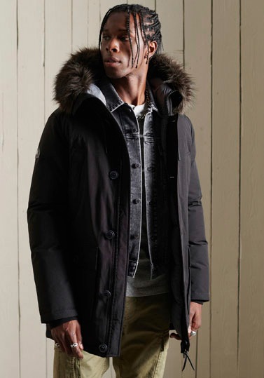Superdry Parka »SD-NEW ROOKIE DOWN PARKA«, mit Kapuze