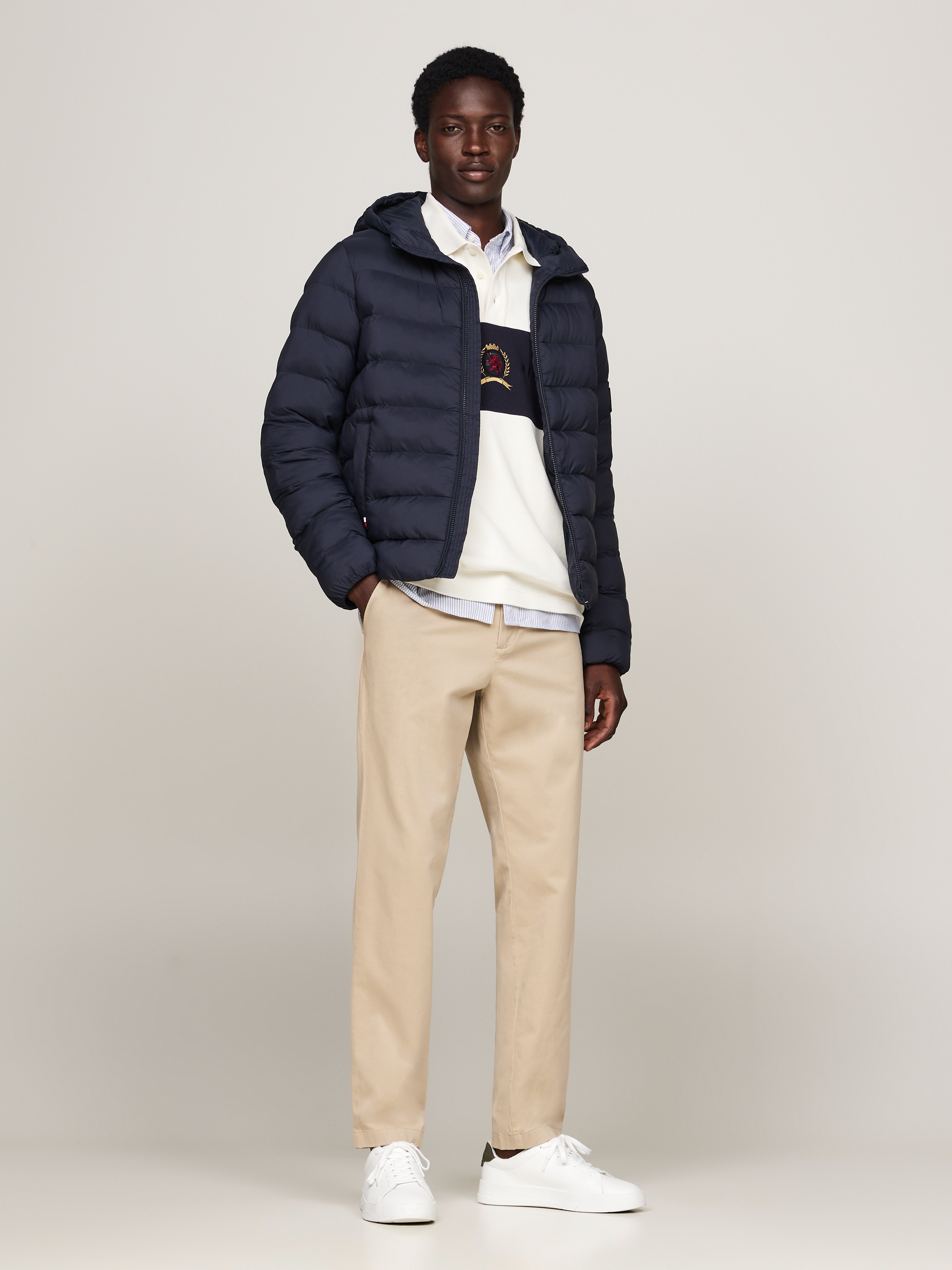 Tommy Hilfiger Steppjacke »MID WEIGHT HOODED JACKET«, mit Kapuze