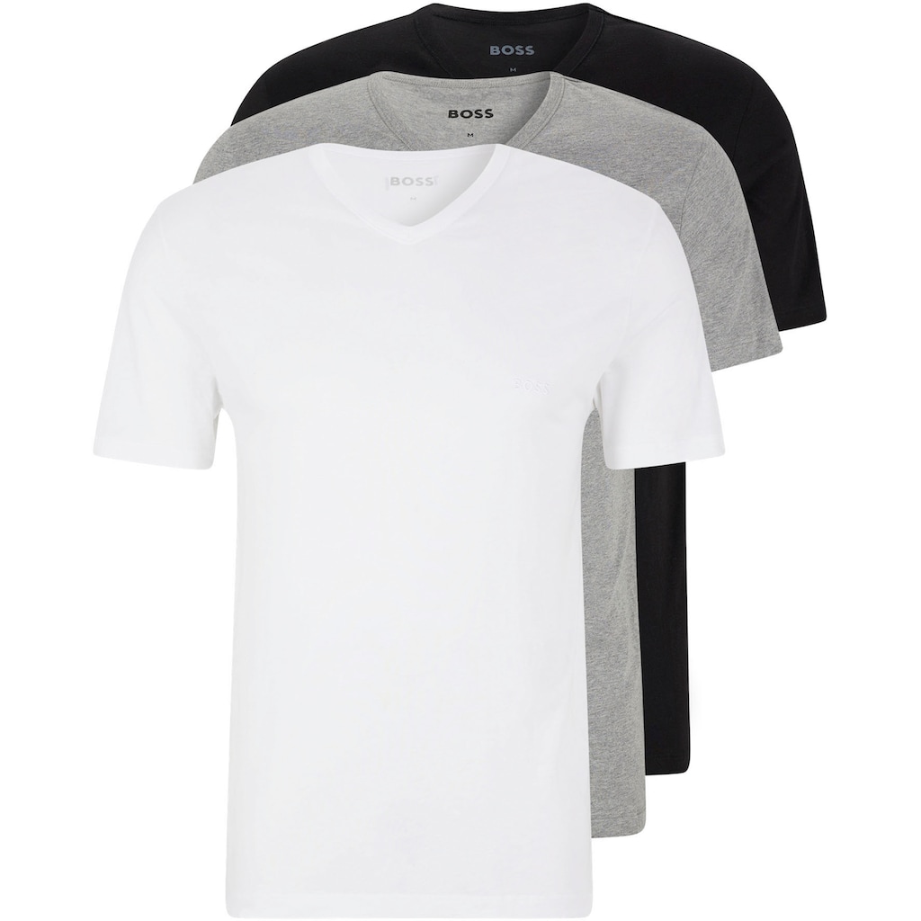 BOSS V-Shirt »T-Shirt VN 3P CO«, (Packung)
