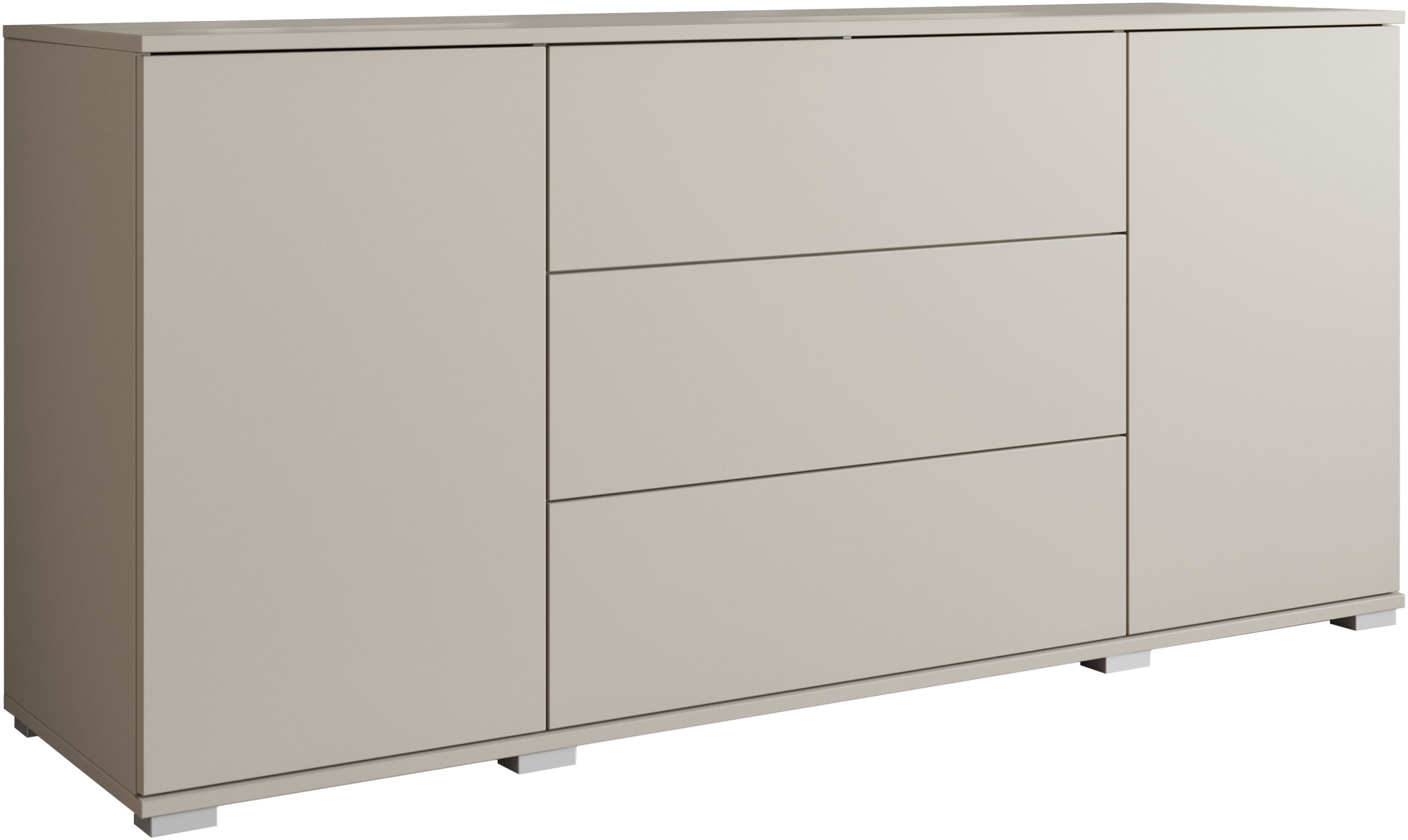 INOSIGN Sideboard »Kenia«, (1 St.), Modernes Sideboard mit 3 Schubladen und 4 Fächern, Breite 150 cm