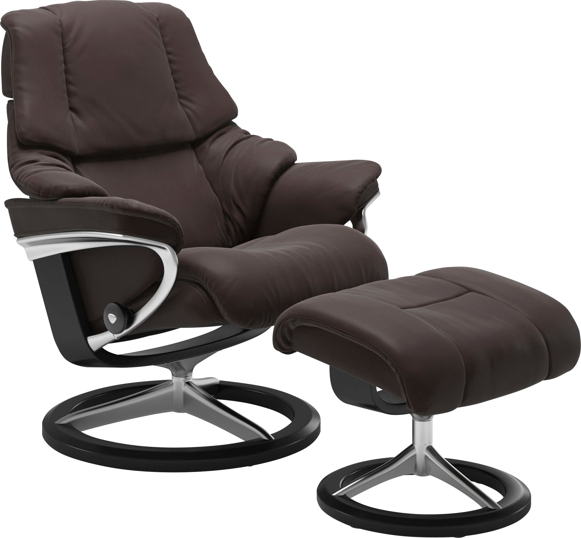 Stressless Fußhocker "Reno", mit Signature Base, Gestell Schwarz