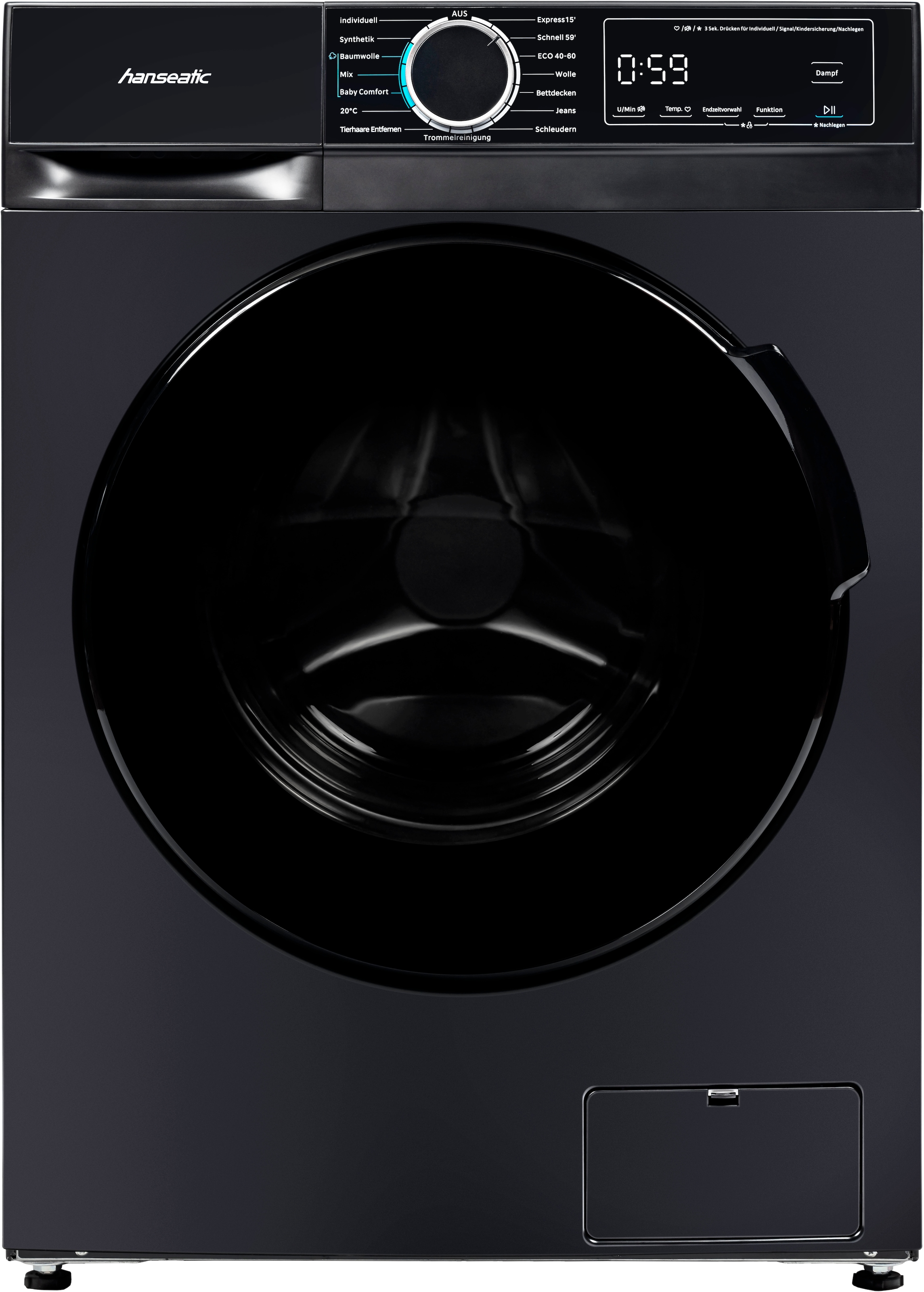 Hanseatic Waschmaschine "HWMA714ABI" 7 kg 1400 U/min Überlaufschutzsystem günstig online kaufen