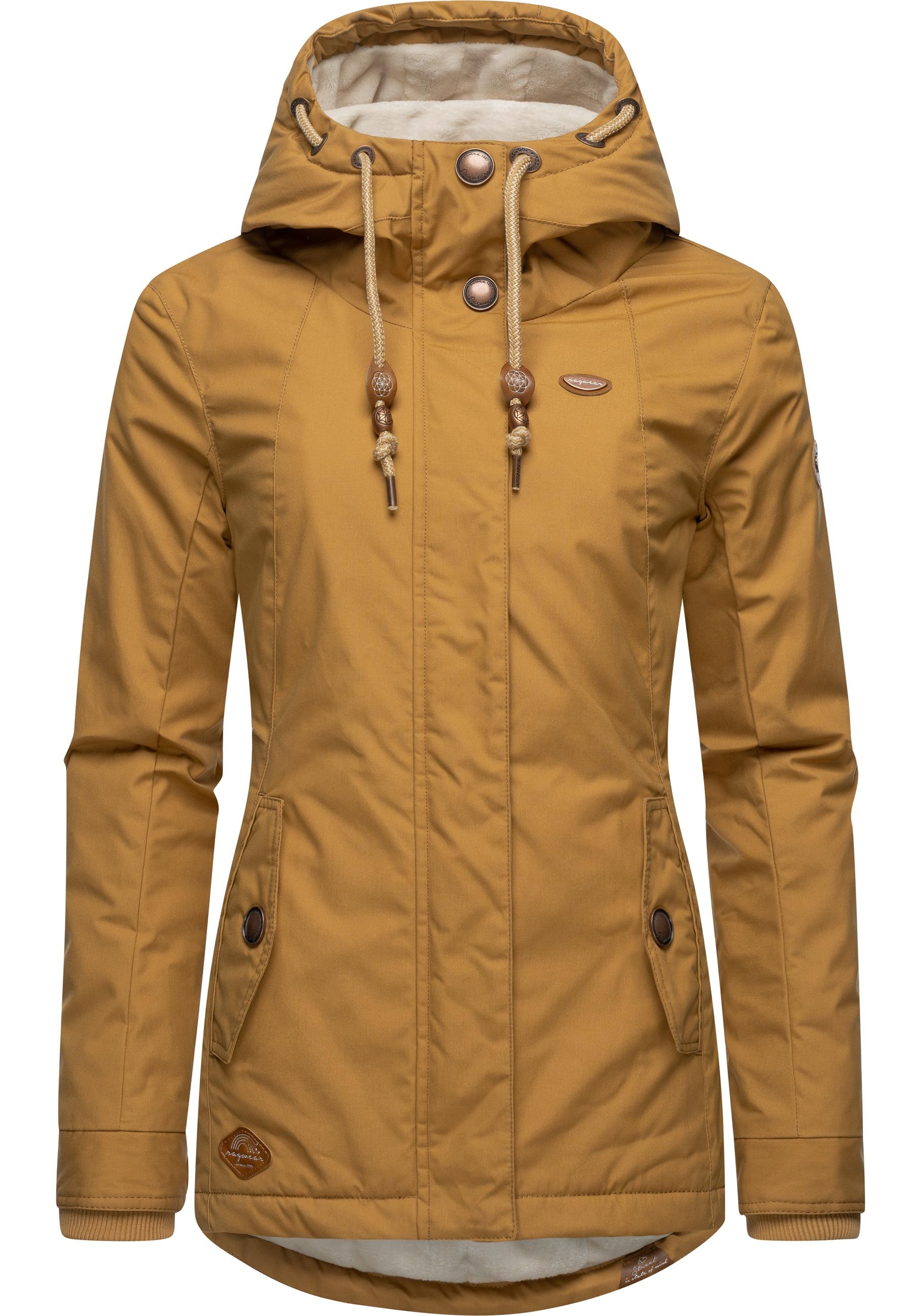 Ragwear Winterjacke "Monade" mit Kapuze Damen Winterparka mit Kapuze und m. Fleece gefüttert