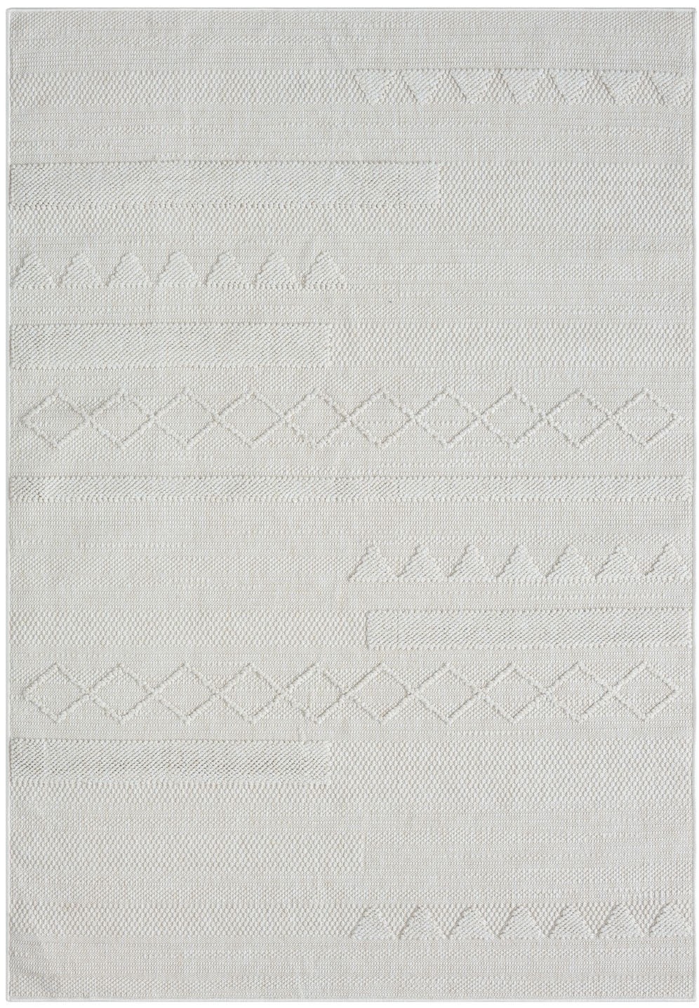 Myflair Möbel & Accessoires Teppich »Silly Lagerräumung«, rechteckig, 8 mm Höhe, Uni Farben, Hoch-Tief Effekt, Outdoor geeignet, Balkon, Terrasse