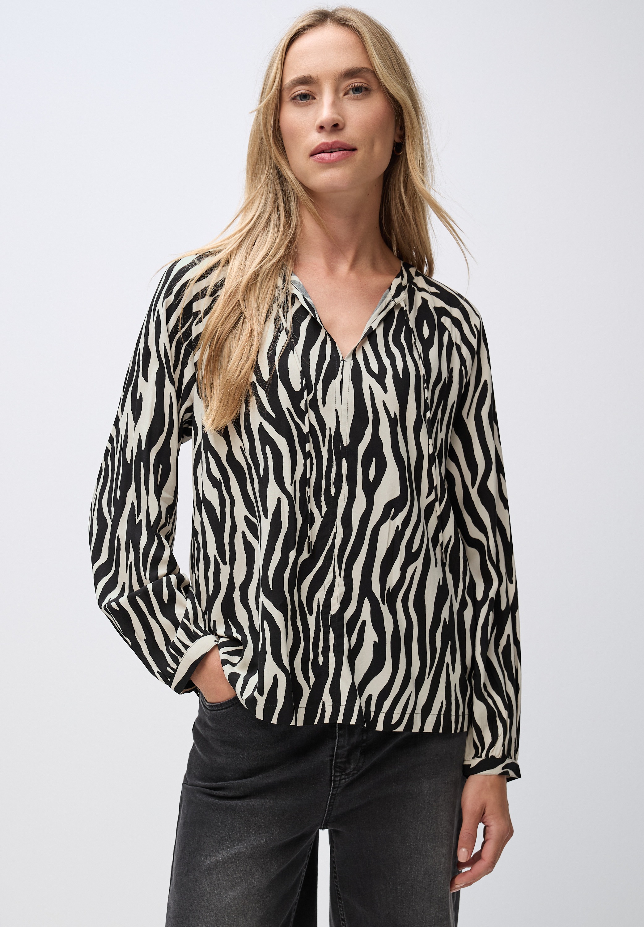 STREET ONE Tunika mit Zebra-Print günstig online kaufen
