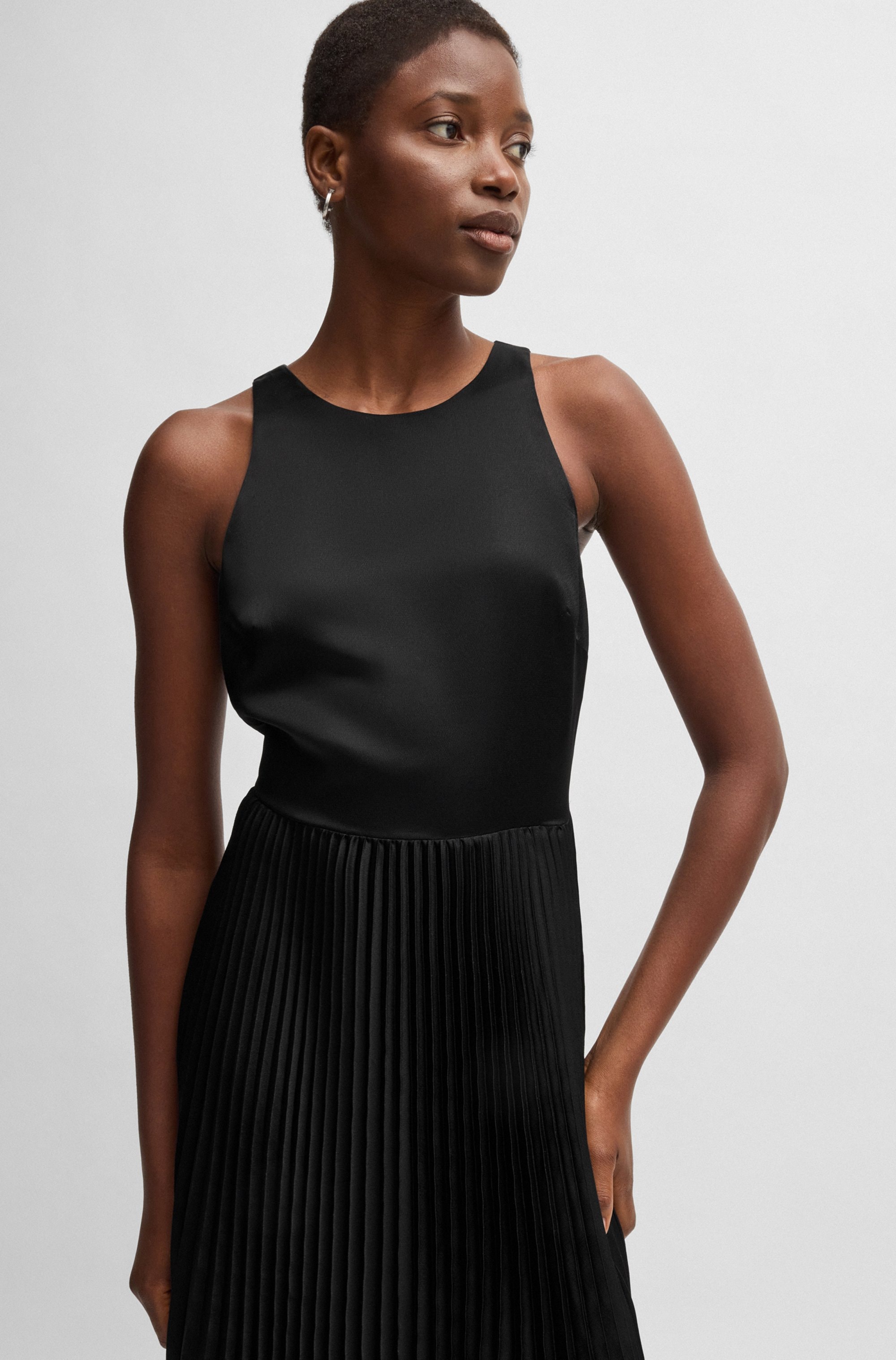 BOSS ORANGE Blusenkleid »C_Daliana«, mit Kellerfalten