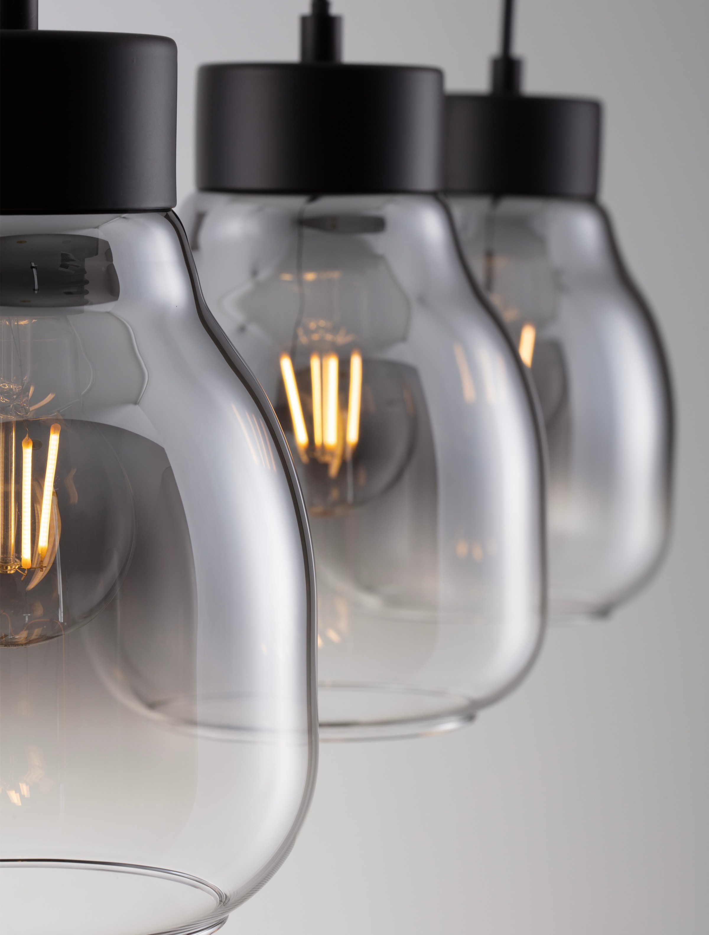 Nova Luce Pendelleuchte »BLACU«, 3 flammig