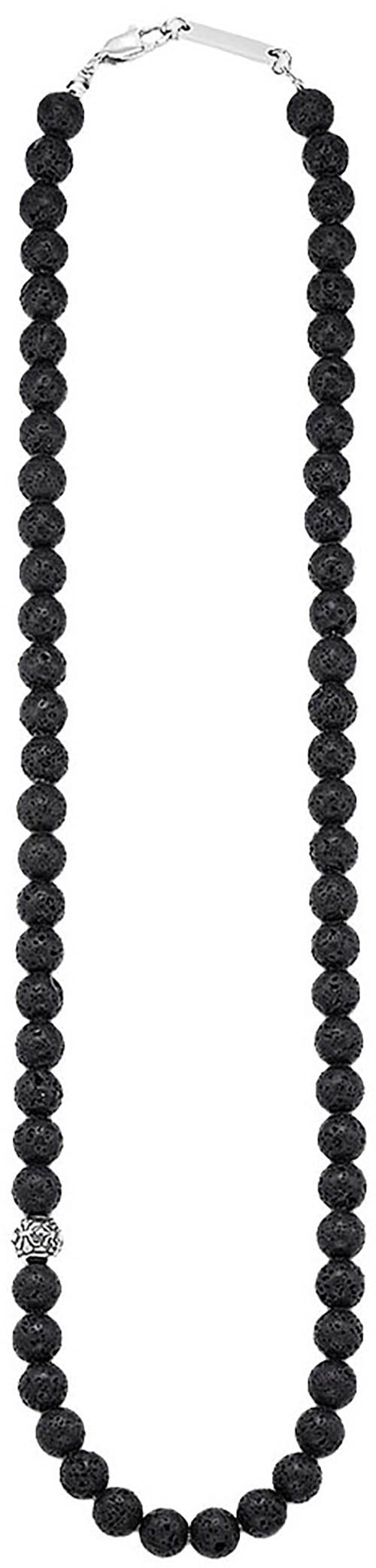 Bruno Banani Edelstahlkette »Schmuck Geschenk Lavasteinkette«, mit Lavastein