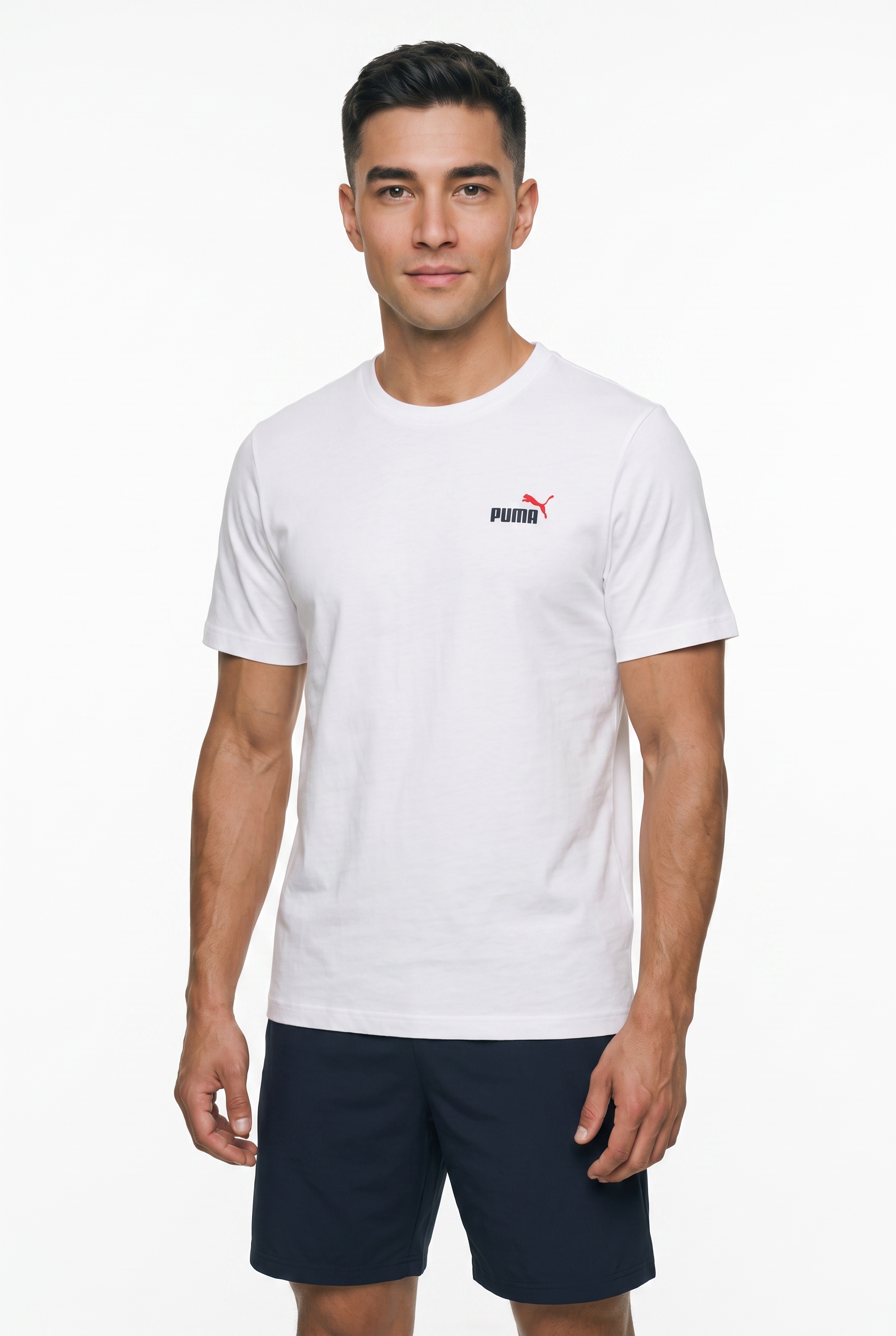 PUMA T-Shirt "GRAPHICS 2 COLOR SMALL NO 1 LOGO TEE" mit Rundhalsausschnitt, mit Kurzarm, mit Print-Applikation