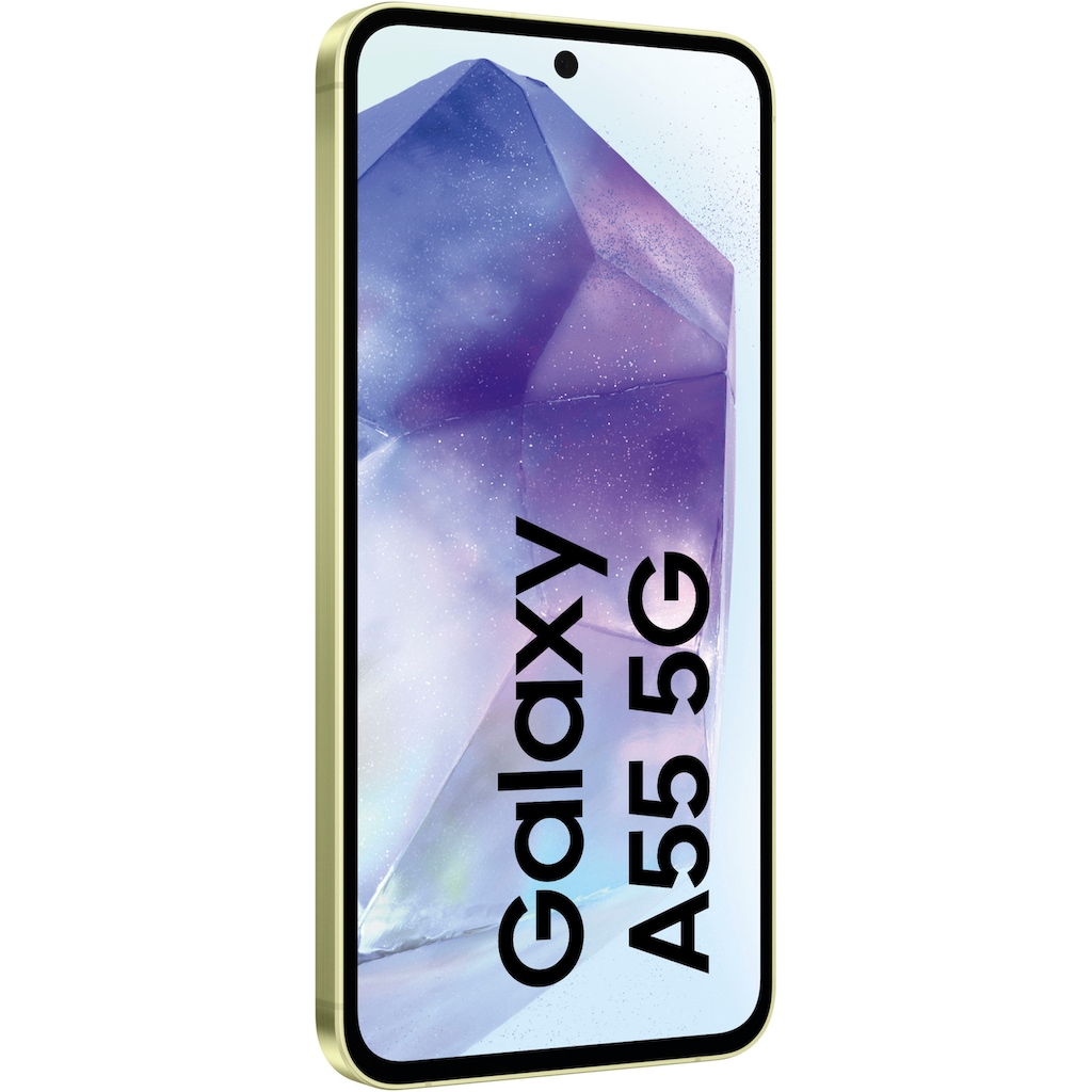 Samsung Smartphone »Galaxy A55 5G 128GB«, Zitrone, 16,83 cm/6,6 Zoll, 128 GB Speicherplatz, 50 MP Kamera
