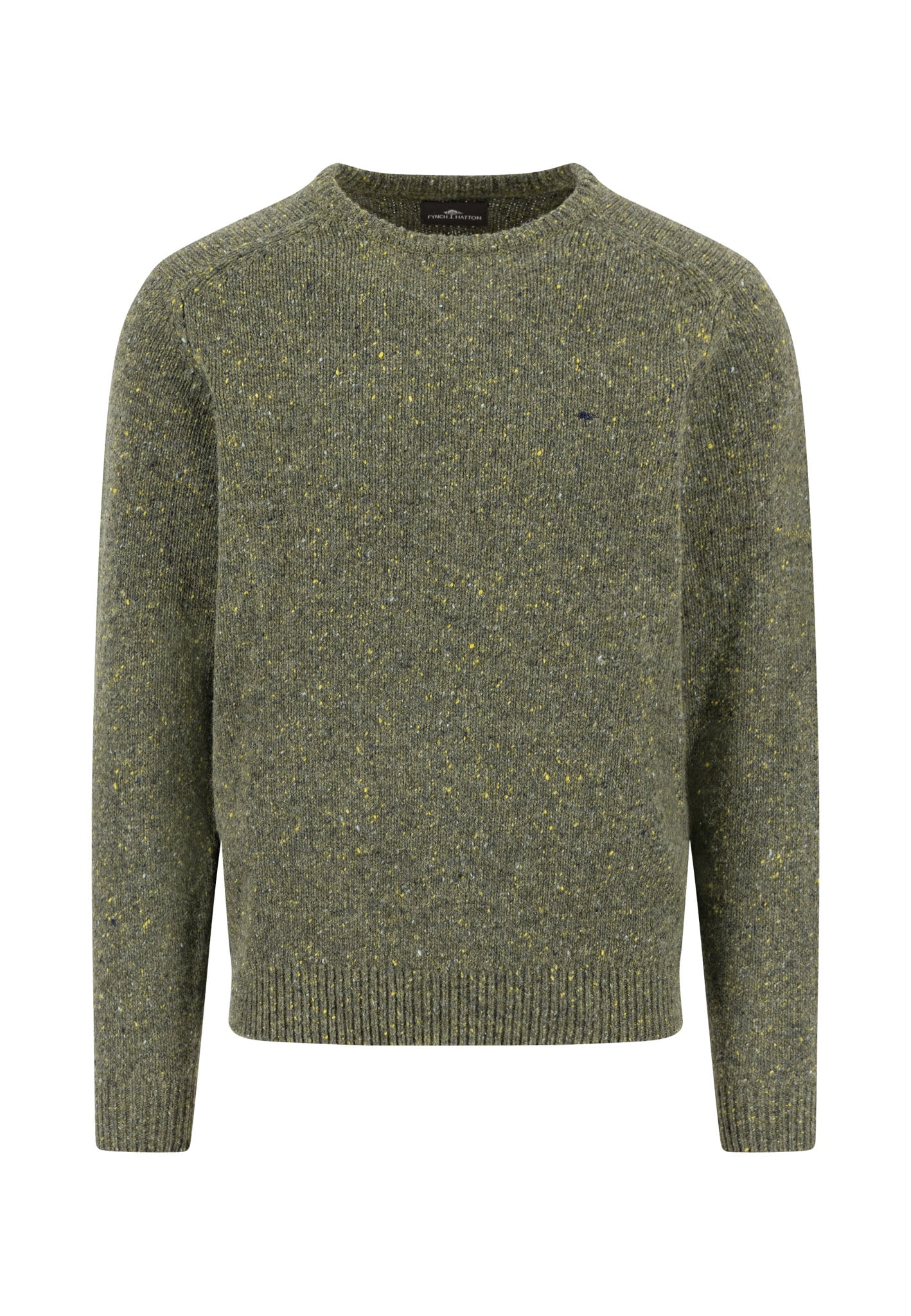 FYNCH-HATTON Strickpullover, meliert, mit Rundhals günstig online kaufen