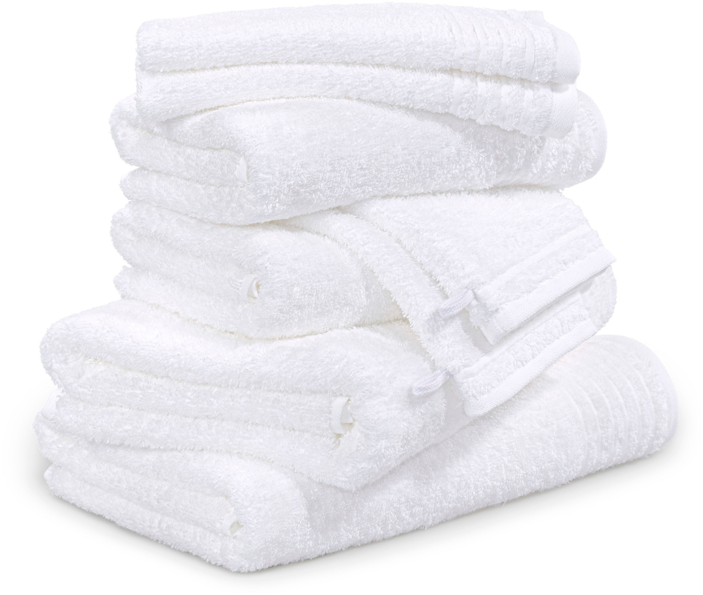 Möve Handtuch Set "New Classic" 8 Stk. Walkfrottier Waschhandschuhen, Gäste günstig online kaufen