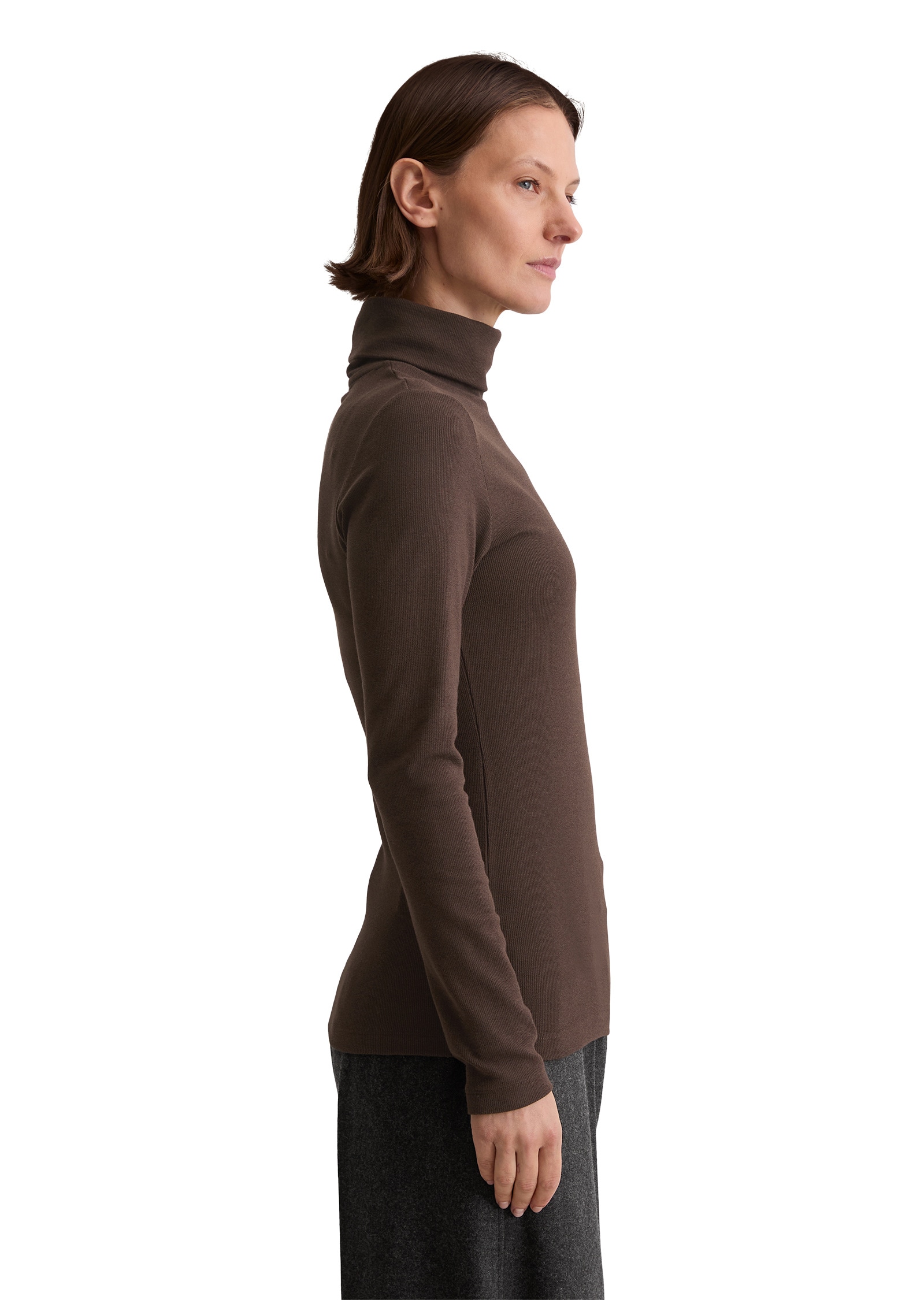 Marc O'Polo Langarmshirt »aus soft geripptem Jersey«