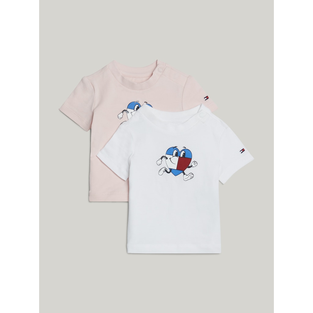 Tommy Hilfiger T-Shirt »BABY FLAG TEE 2 PACK GIFTBOX«, (Packung, 2 tlg., 2er-Pack)