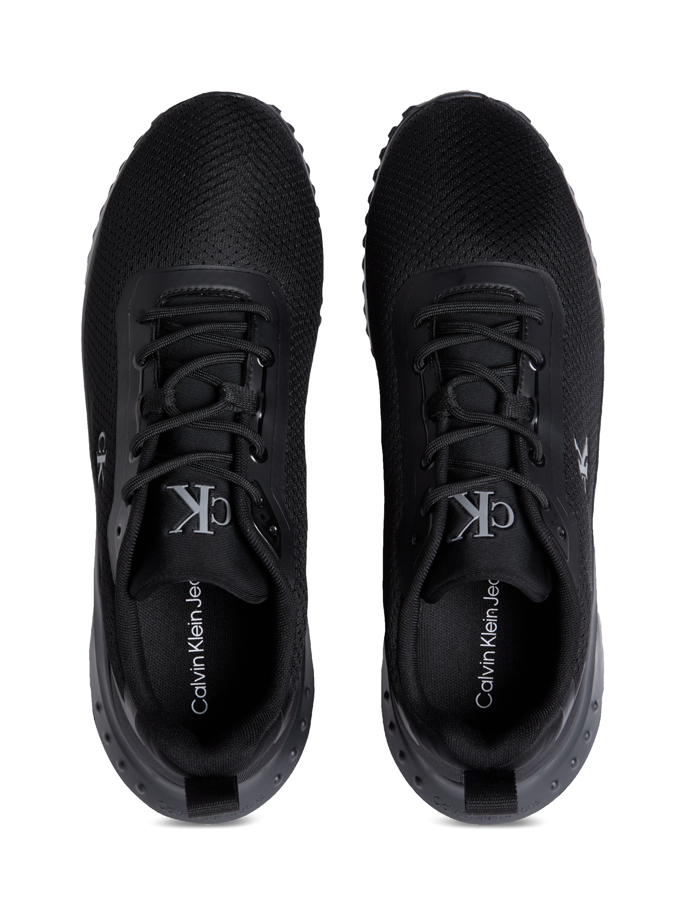 Calvin Klein Jeans Sneaker »EVA RUNNER MIX MESH«, Schnürschuh, Freizeitsneaker, Halbschuh mit seitlichem CK-Logo