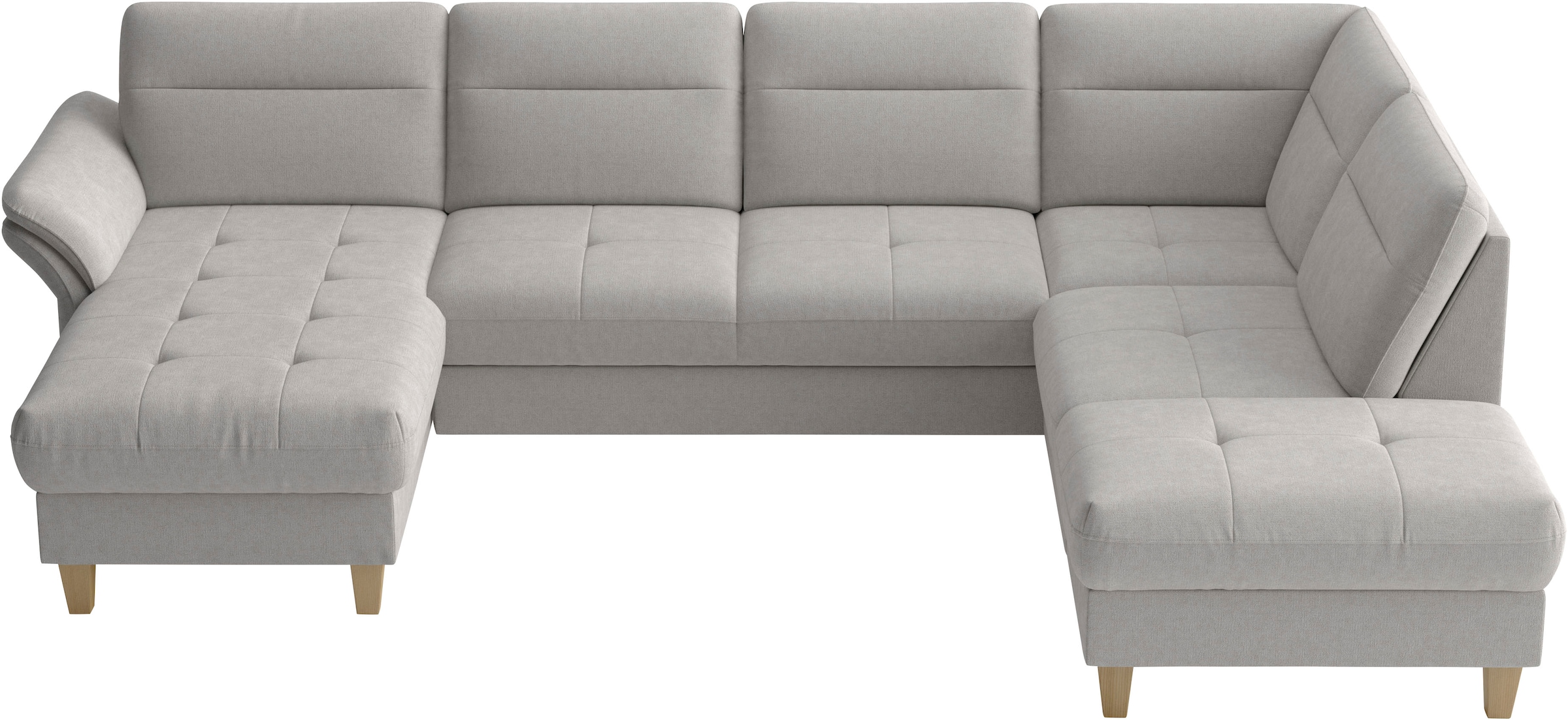 sit&more Wohnlandschaft »Pamela U-Form, B: 292 cm, optional Schlaffunktion & Armteilverstellung« mit Federkern