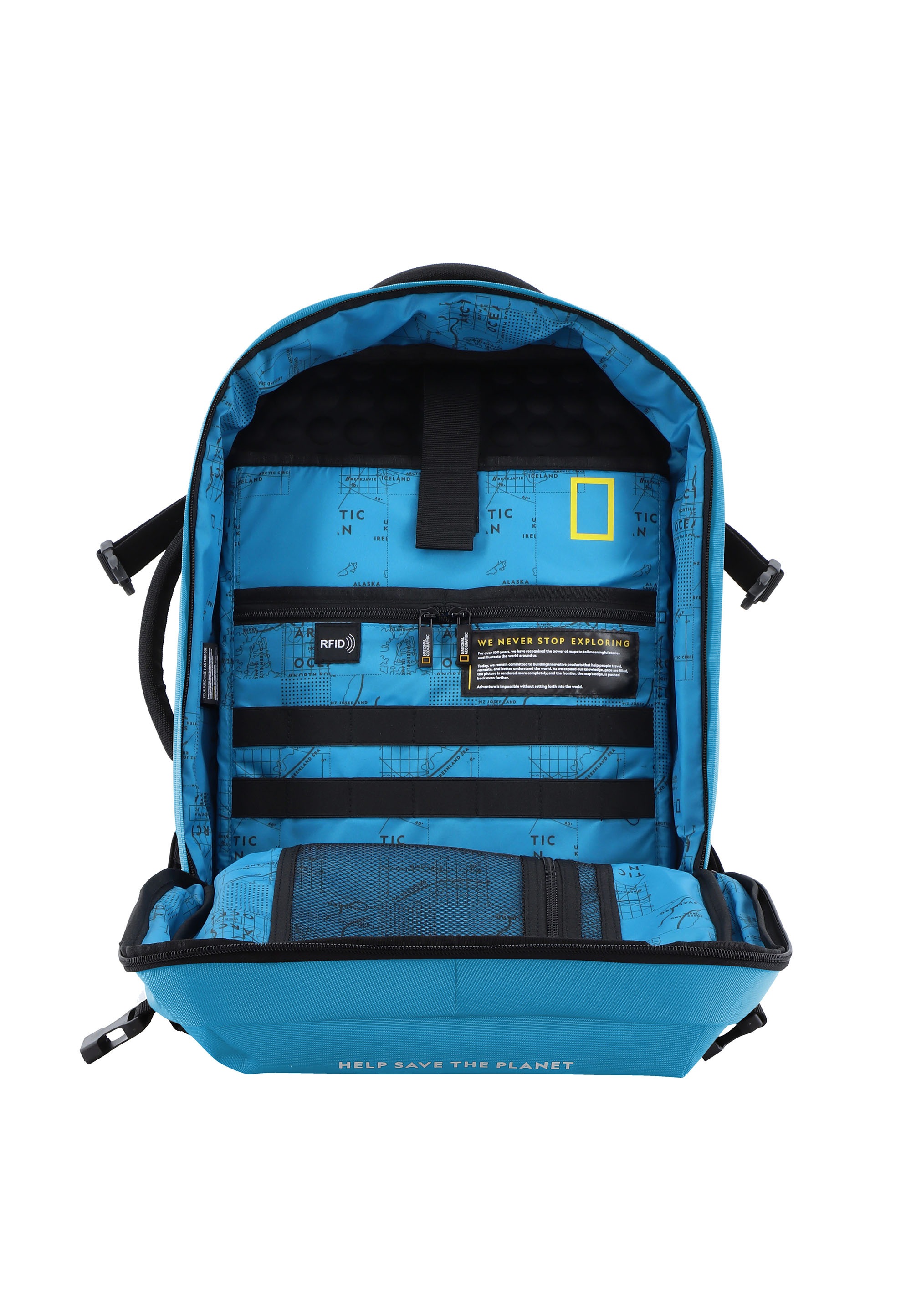 NATIONAL GEOGRAPHIC Cityrucksack »OCEAN«, Hergestellt aus recycelten PET-Flaschen