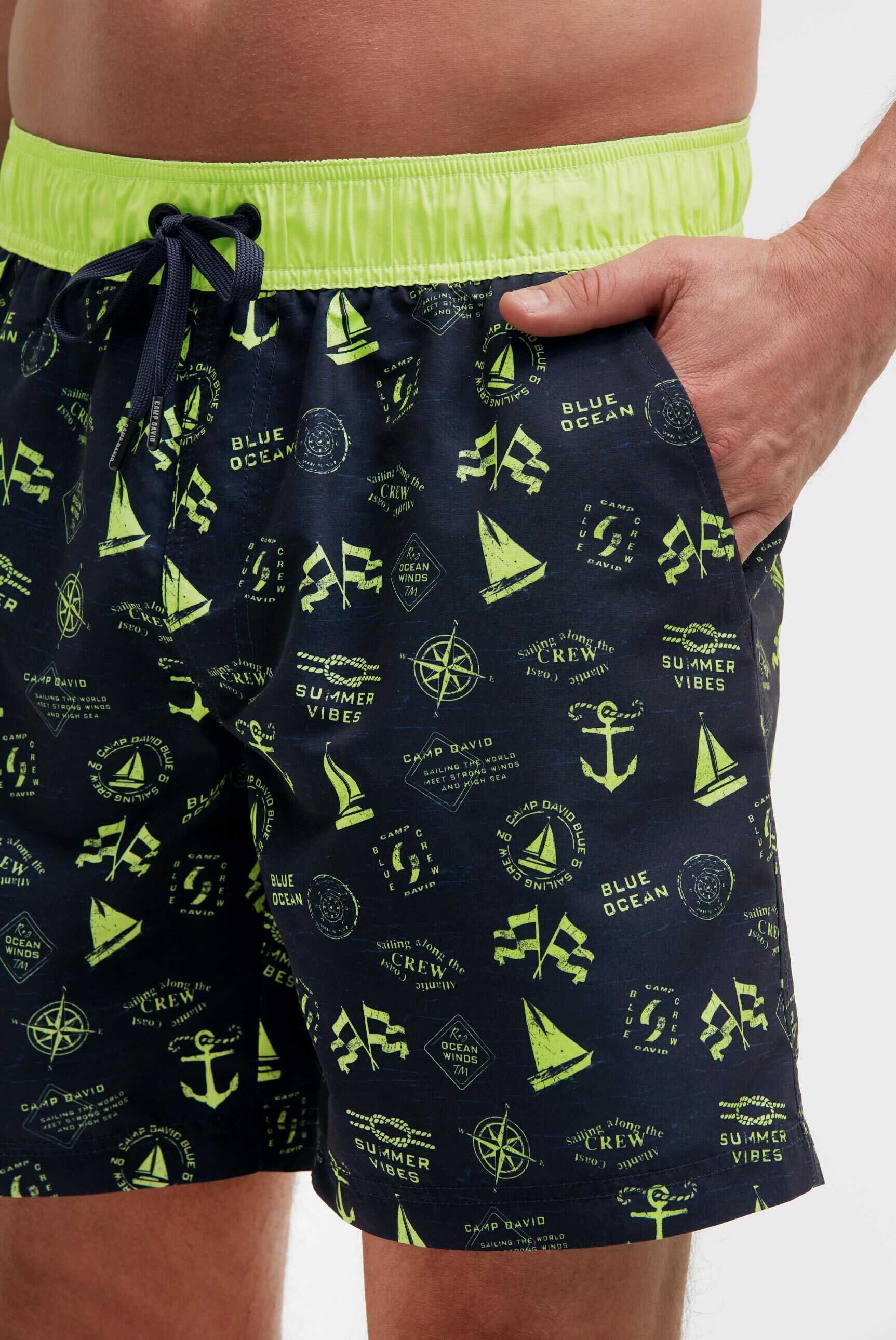 CAMP DAVID Badeshorts mit Einschubtaschen