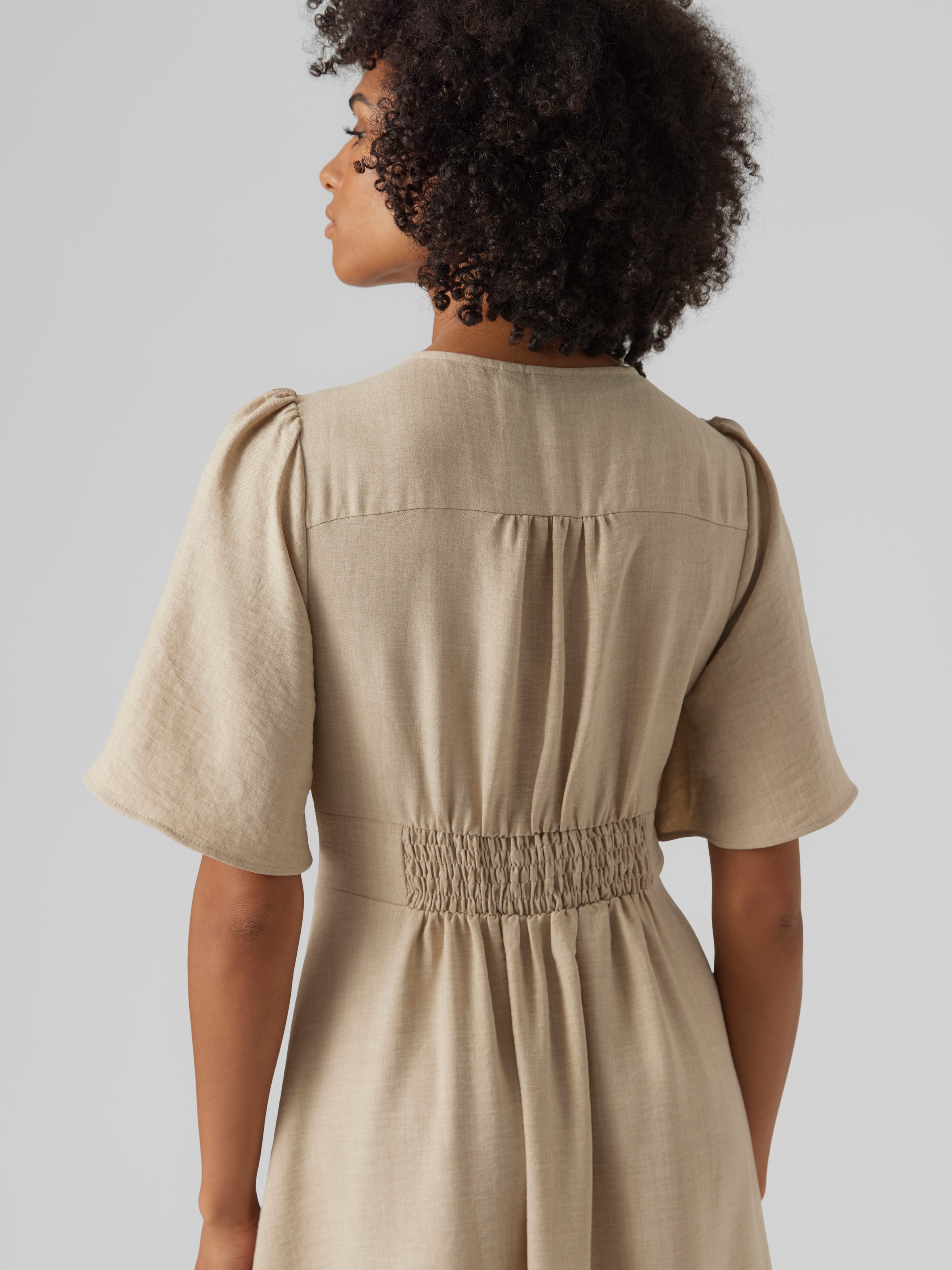 Vero Moda Midikleid »VMMELANEY 2/4 BLK DRESS WVN NOOS«