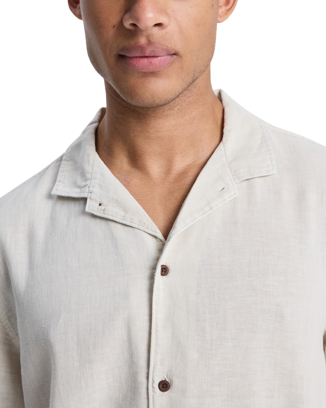 Quiksilver Sunrise Short Sleeve Shirt Bone XS 3