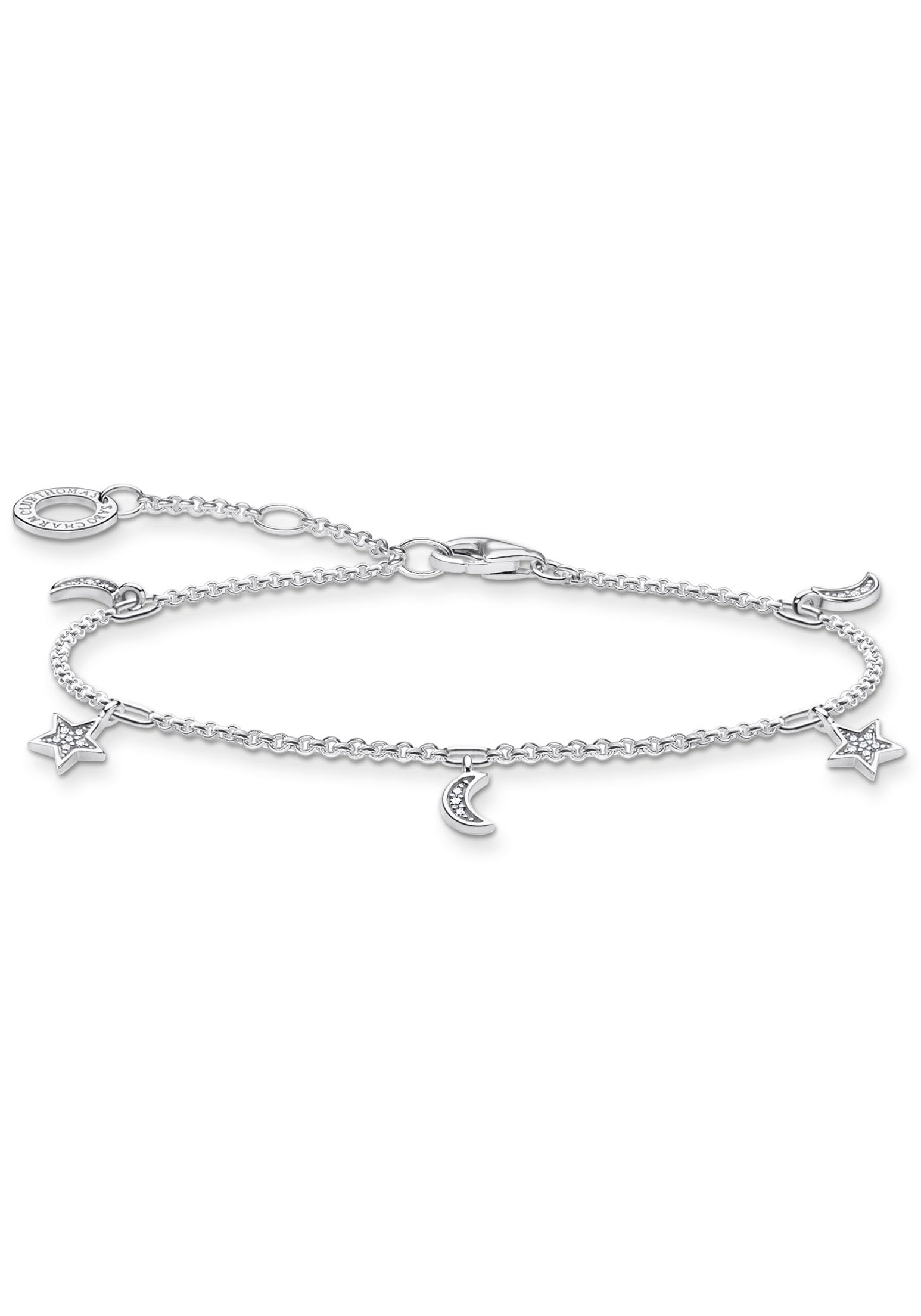 THOMAS SABO Armband »Stern & ( kaufen BAUR Mond Zirkonia silber, synth.) | für A1994-051-14-L19V«, mit