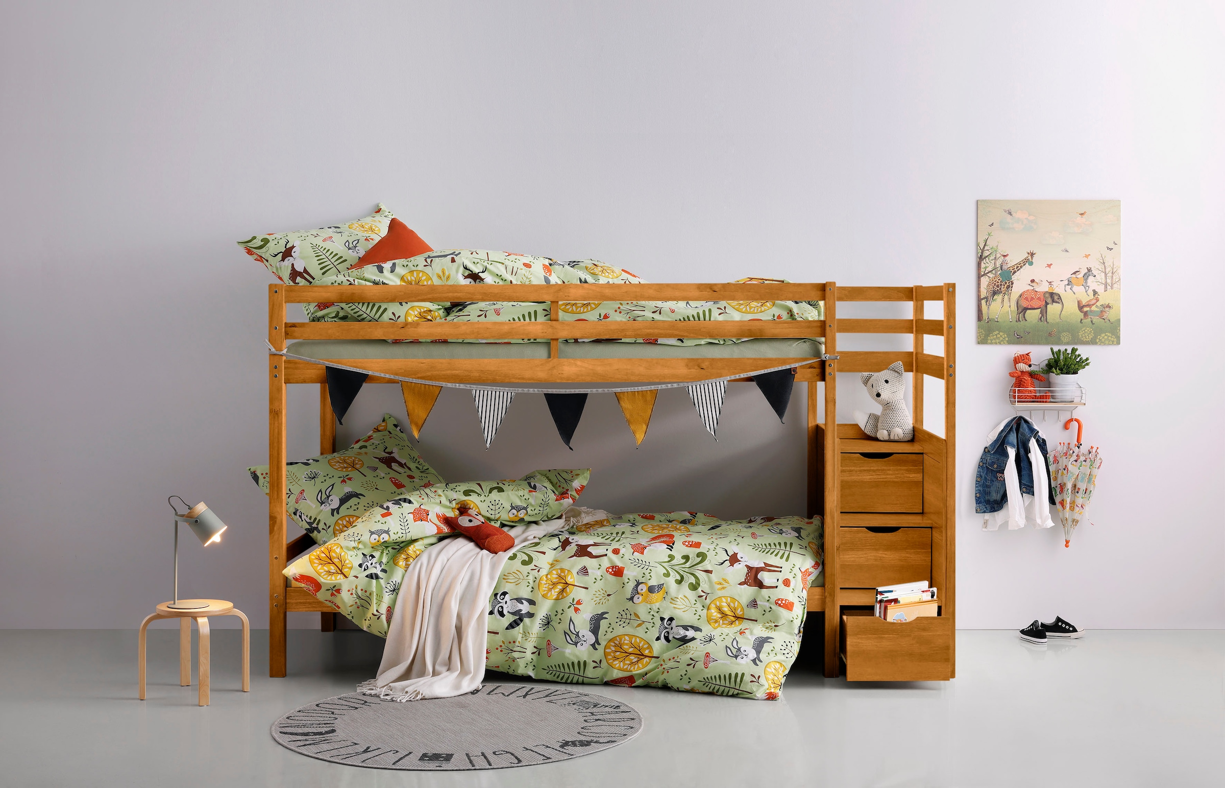 Lüttenhütt Etagenbett "Alpi, Belastbarkeit 250 KG", Kiefernholz, Etagenbett günstig online kaufen