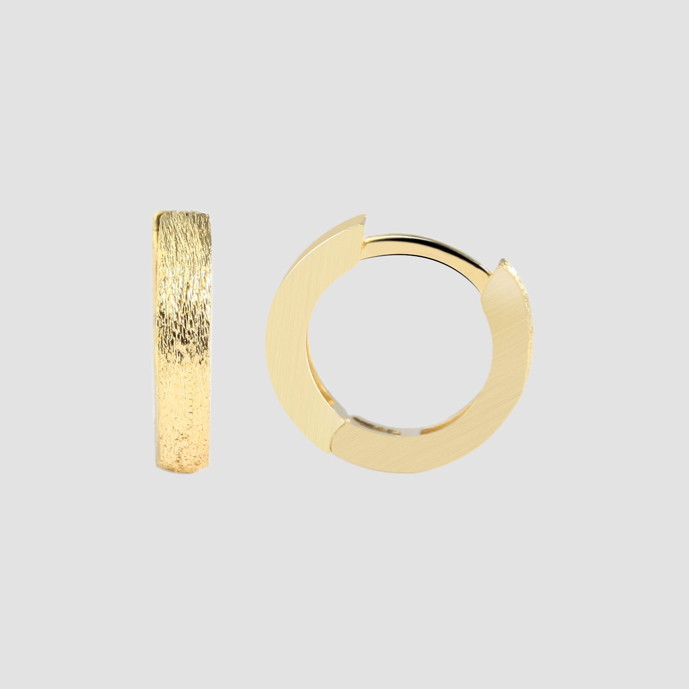 Klappcreolen ADELIA´S "Damen Ohrringe – Klappcreole aus 925 Silber", Damen, Gr. Damen, Silber 925 (Sterlingsilber), gold, Ohrringe Klappcreolen, Ideal als Geschenk zum Weihnachten 2
