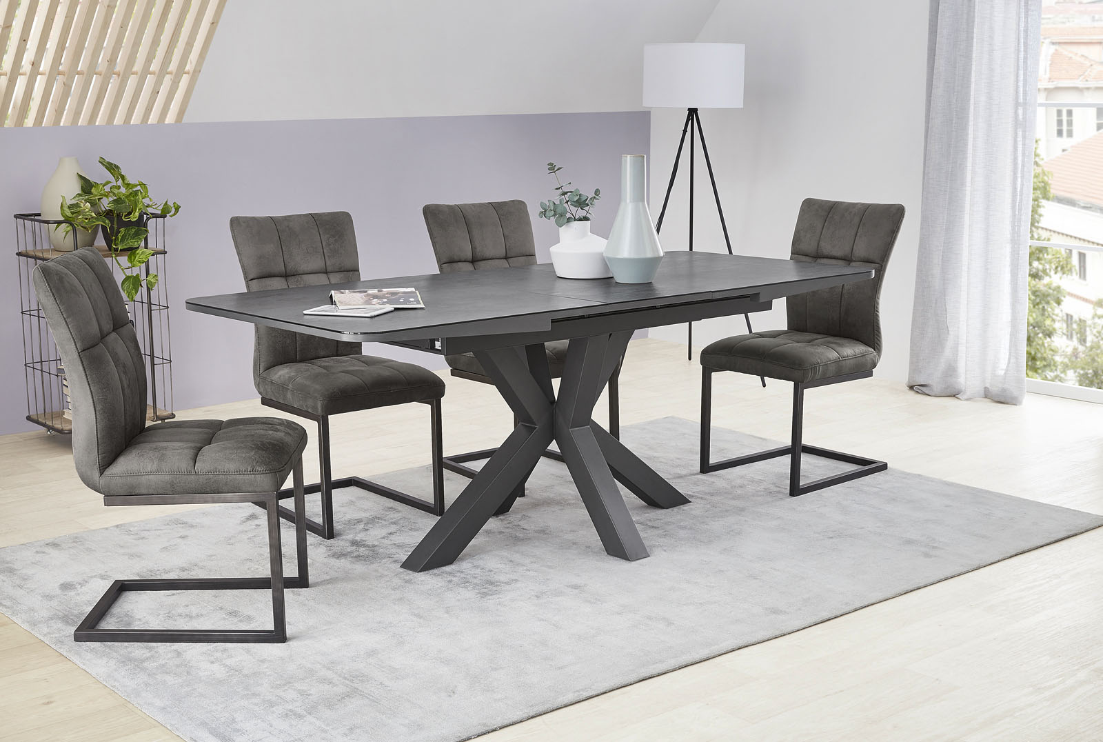 Jockenhöfer Gruppe Freischwinger "Vitus" (Set) 2 Stk. Microfaser VINTAGE mi günstig online kaufen