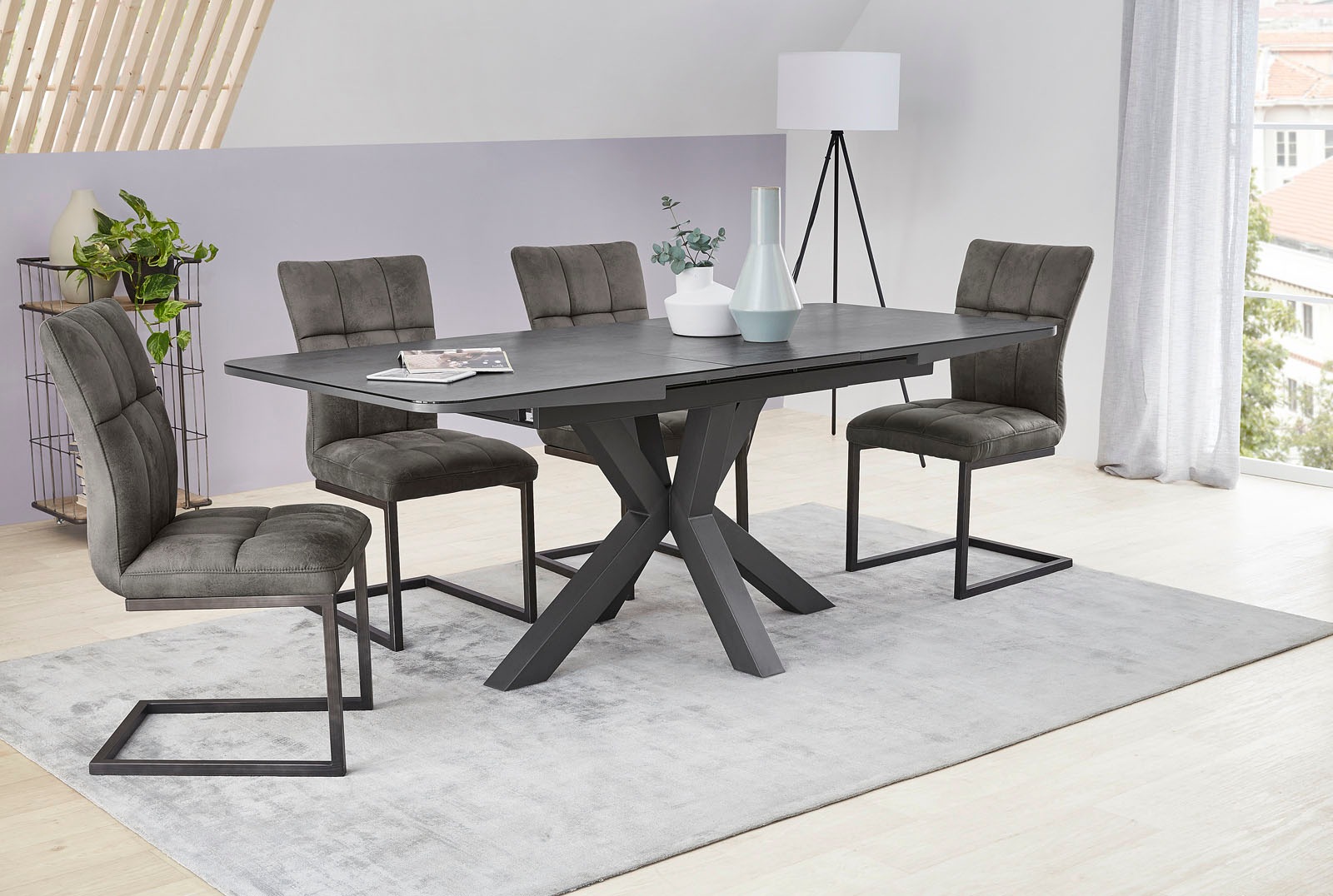 Jockenhöfer Gruppe Freischwinger "Vitus" (Set) 2 Stk.mit Wellenfederung, Vi günstig online kaufen