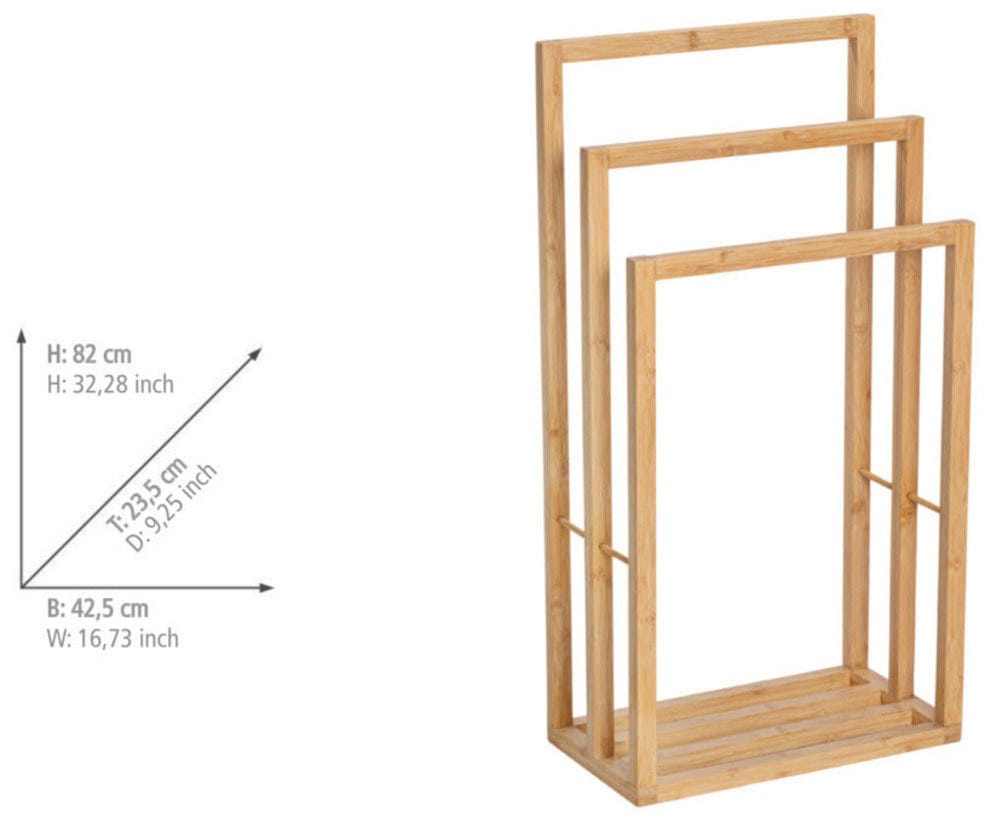 WENKO Handtuchständer »Bambusa«, Handtuchbutler