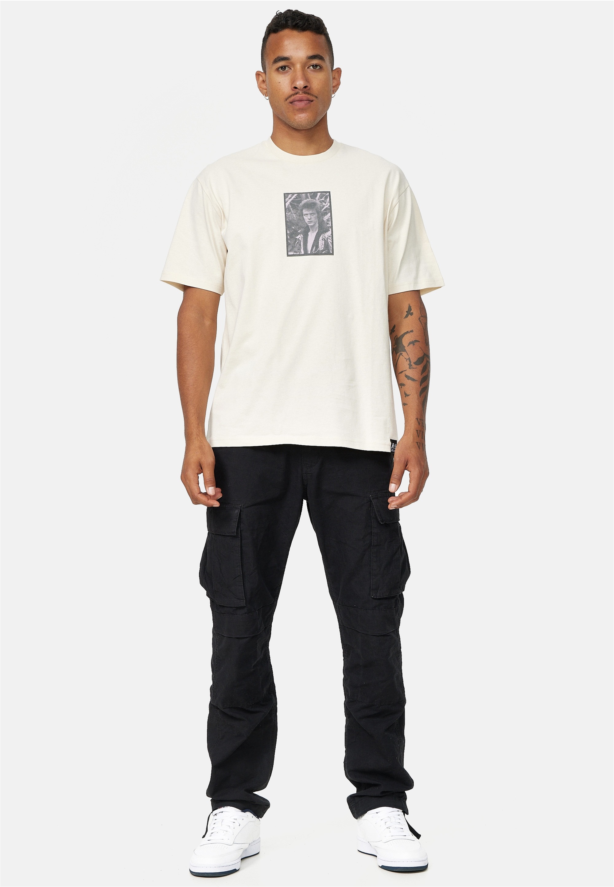 Recovered T-Shirt "David Bowie King Of Rock Relaxed", 1 Stk. mit coolem Fro günstig online kaufen