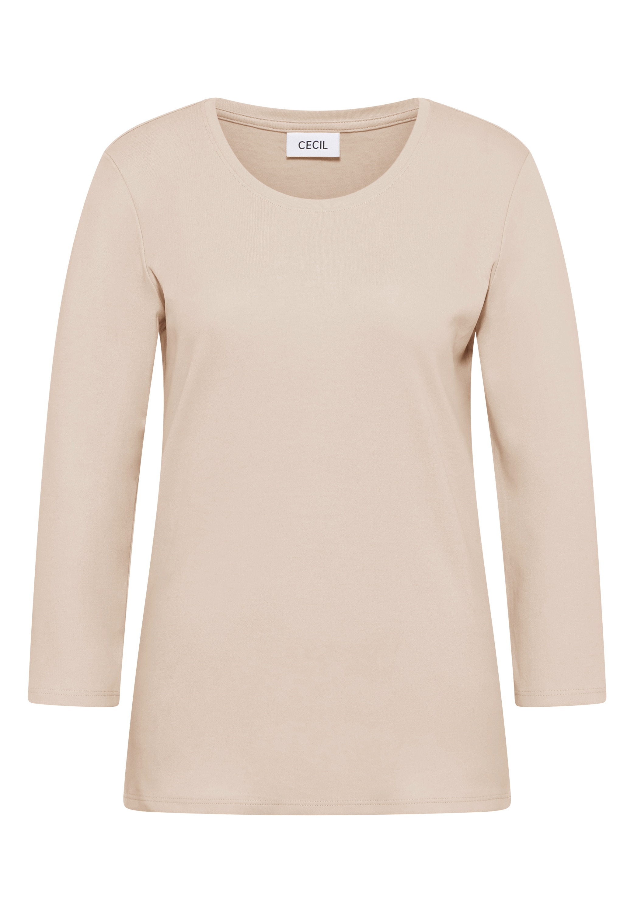 Cecil Rundhalsshirt, aus reiner Baumwolle