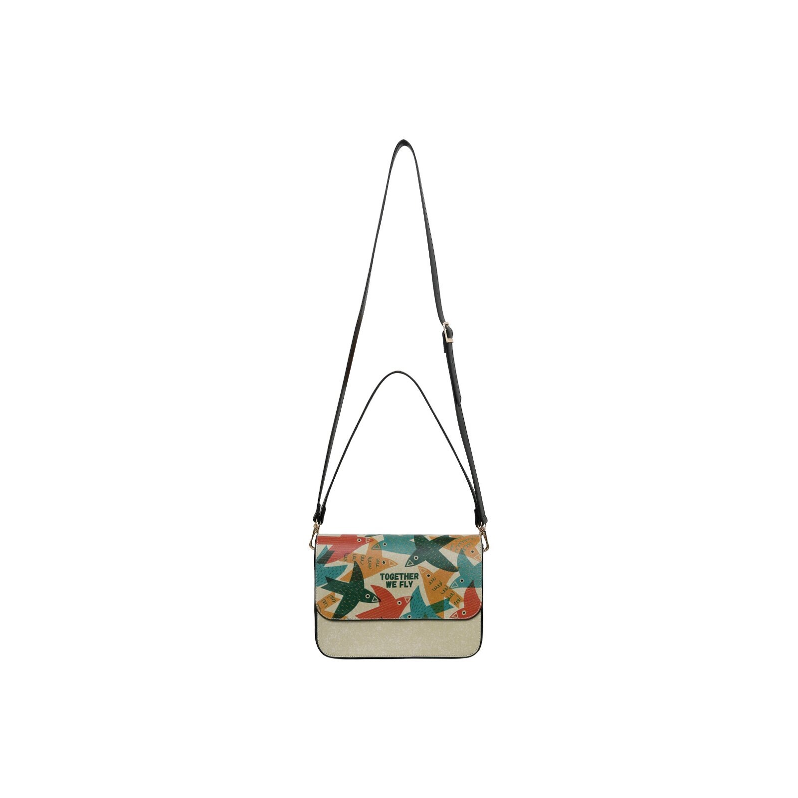 DOGO Handtasche »Y-Generation Abendtasche Together We Fly Damen Umhängetasche«, Handgefertigt