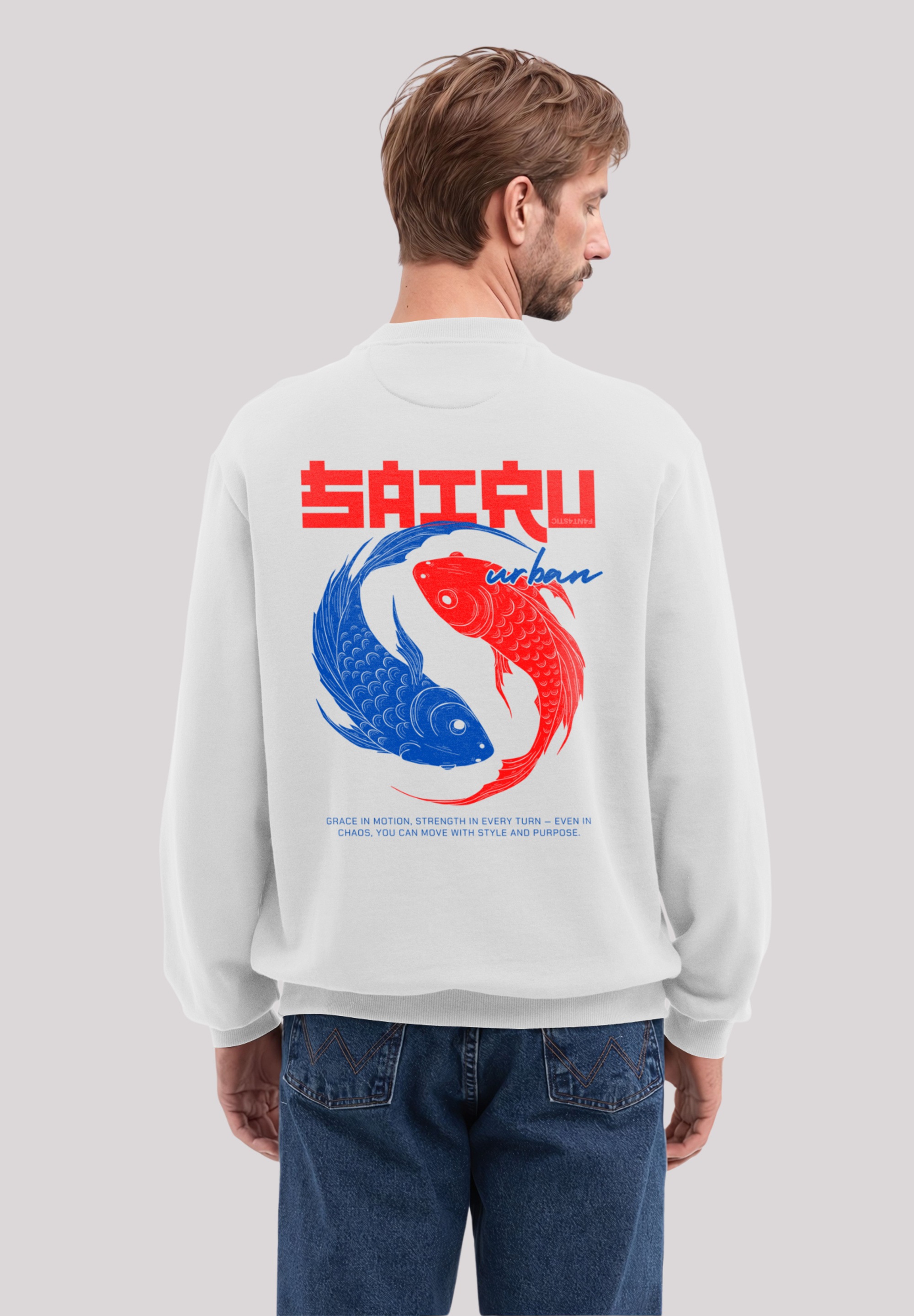 F4NT4STIC Sweatshirt »Koi Fish Japan Streetstyle«, Japan Streetwear Styles
