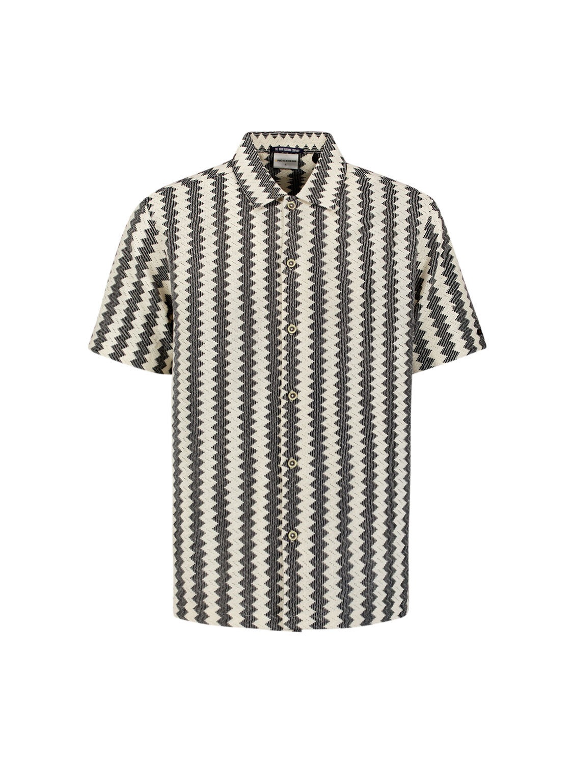 NO EXCESS Langarmhemd »No Excess Jacquard-Hemd«