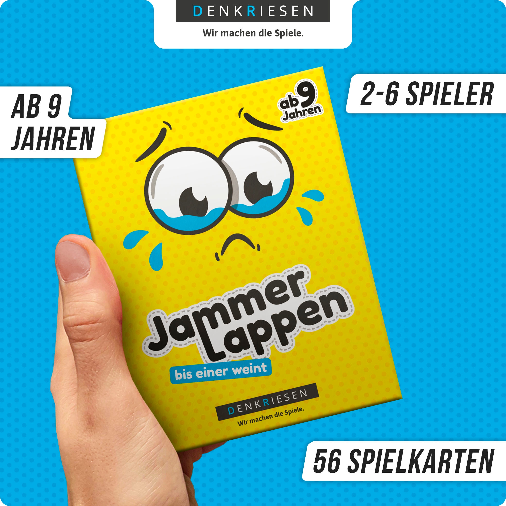 Denkriesen Spiel »JAMMERLAPPEN® - "Bis einer weint."«, Made in Germany