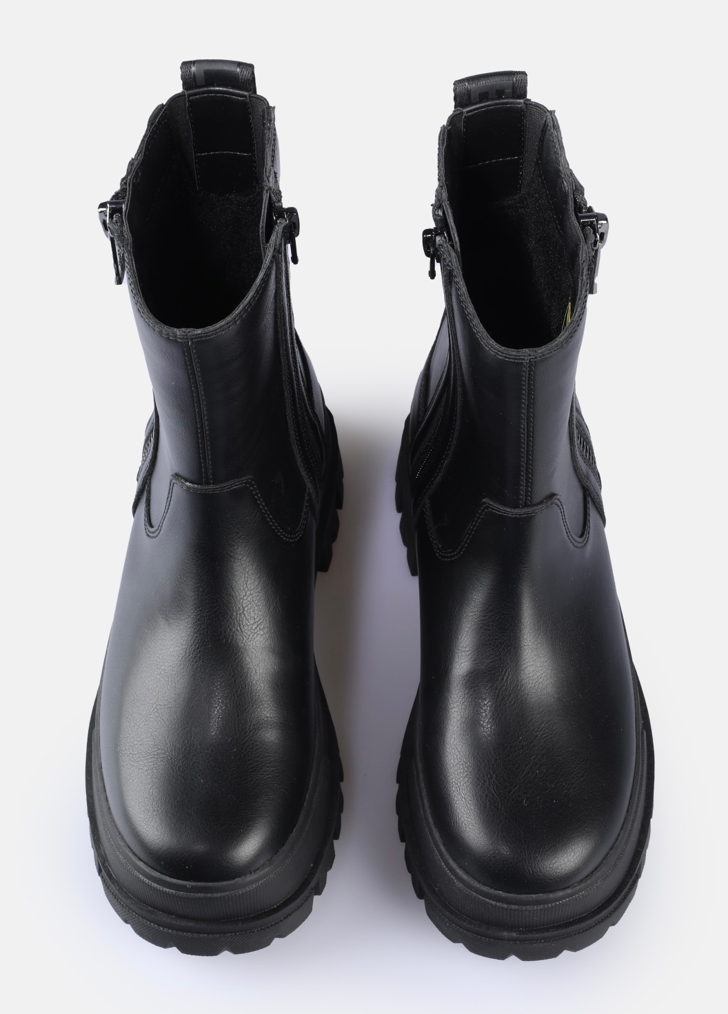 Buffalo Bikerboots »Aspha Bootie Zip«, Plateauboots, Stiefelette mit Memory Foam Innensohle