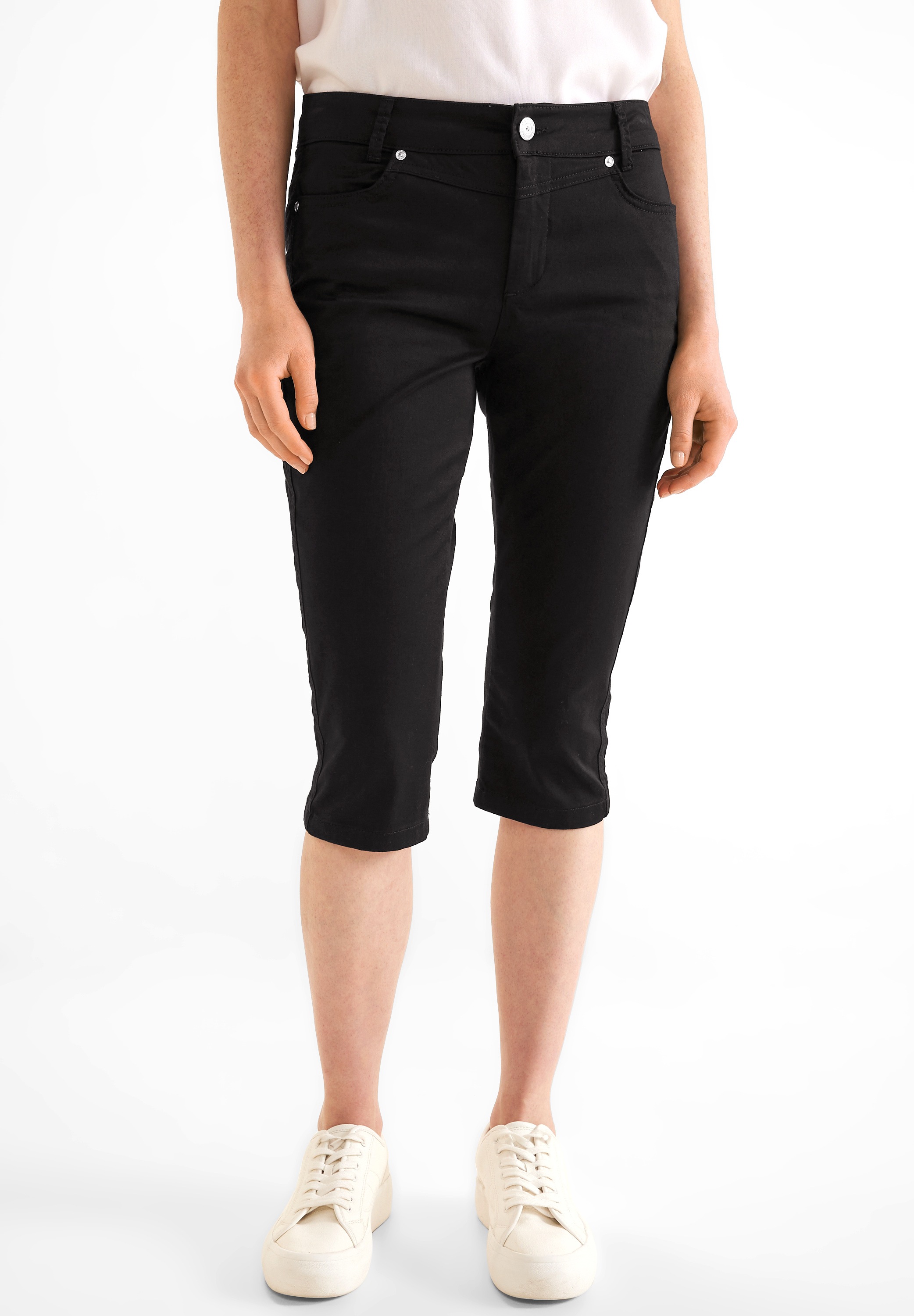 STREET ONE Caprihose, aus Baumwolle mit Stretchanteil